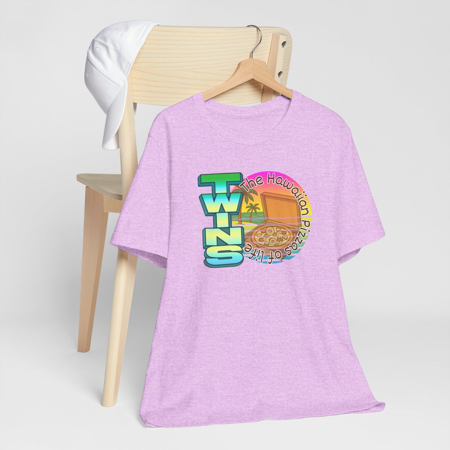 Hawaiian Pizza- Twin Dad Beach T-Shirt — Vintage 90's Style Tee