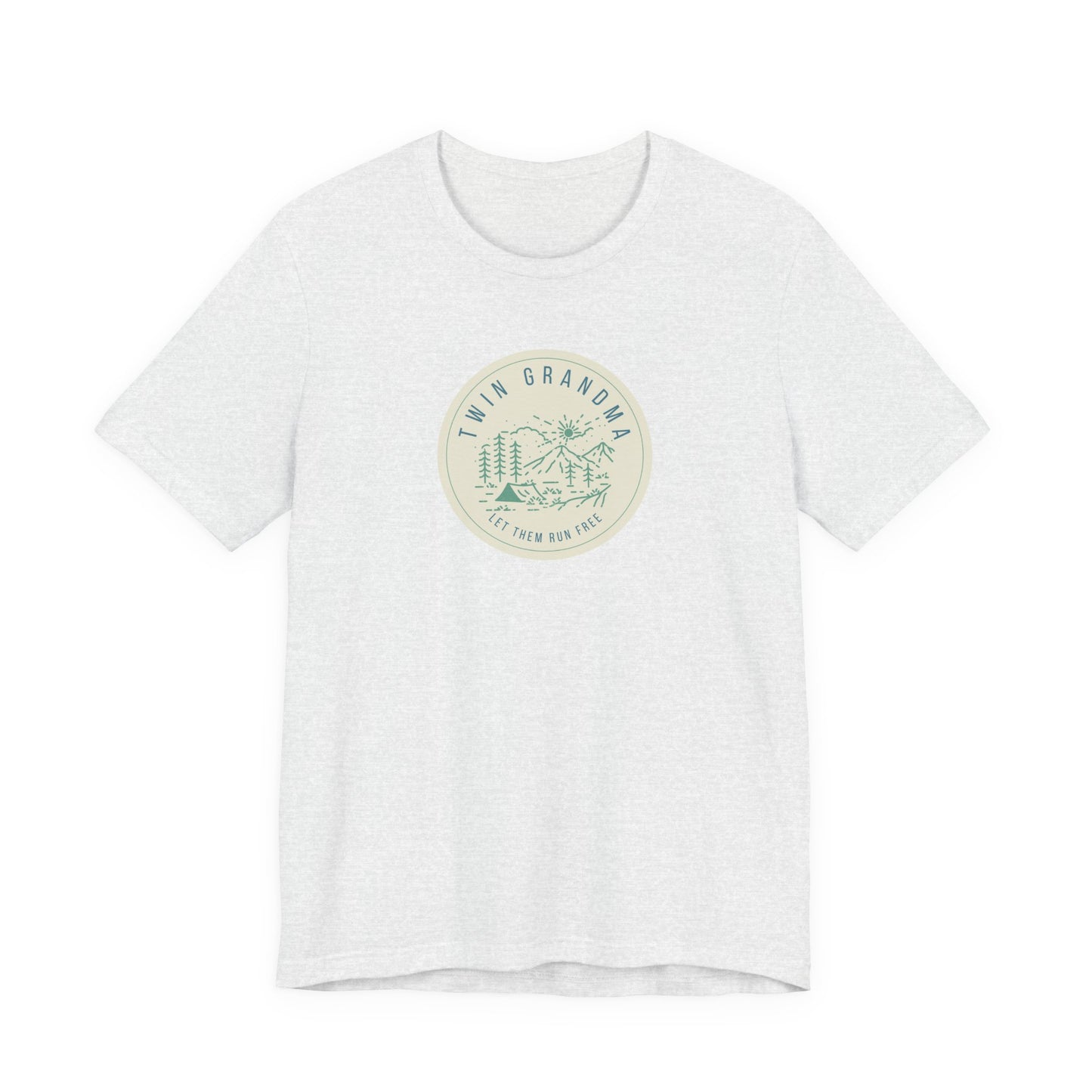 Twin Grandma-Let them run free-Vintage Camp Logo Shirt