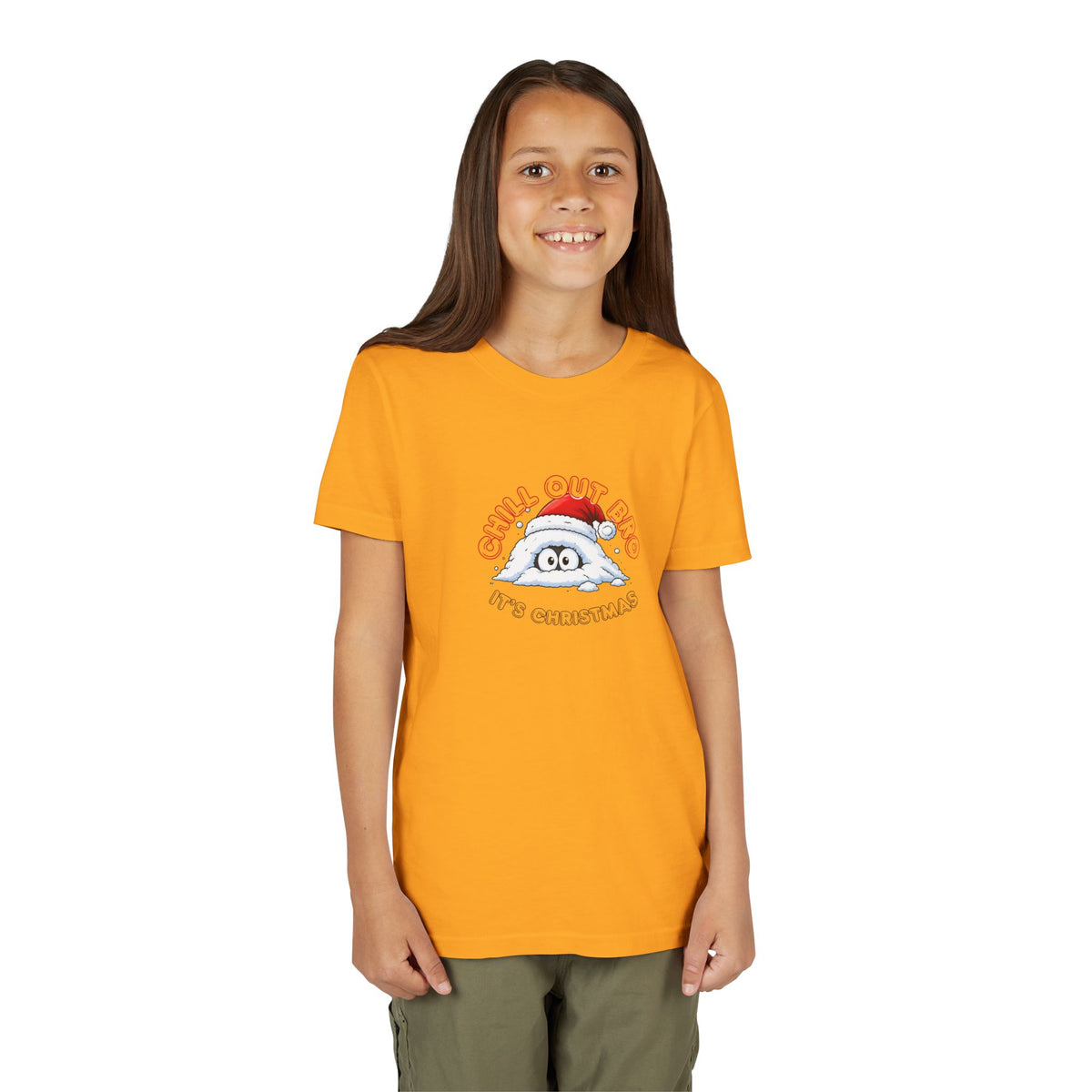 Chill Out Bro, It's Christmas Youth Short Sleeve Tee