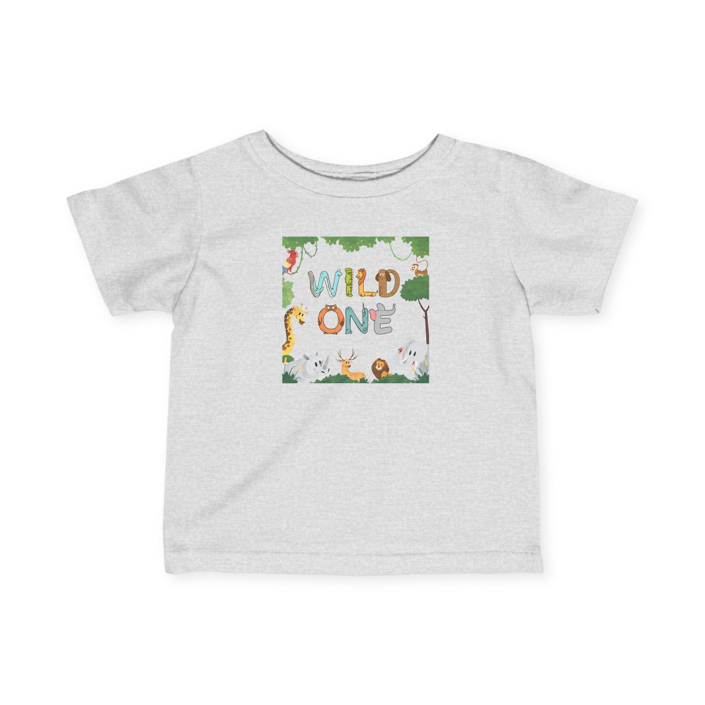 First Birthday T-Shirt- "Wild One" Cute Unisex Animal Print