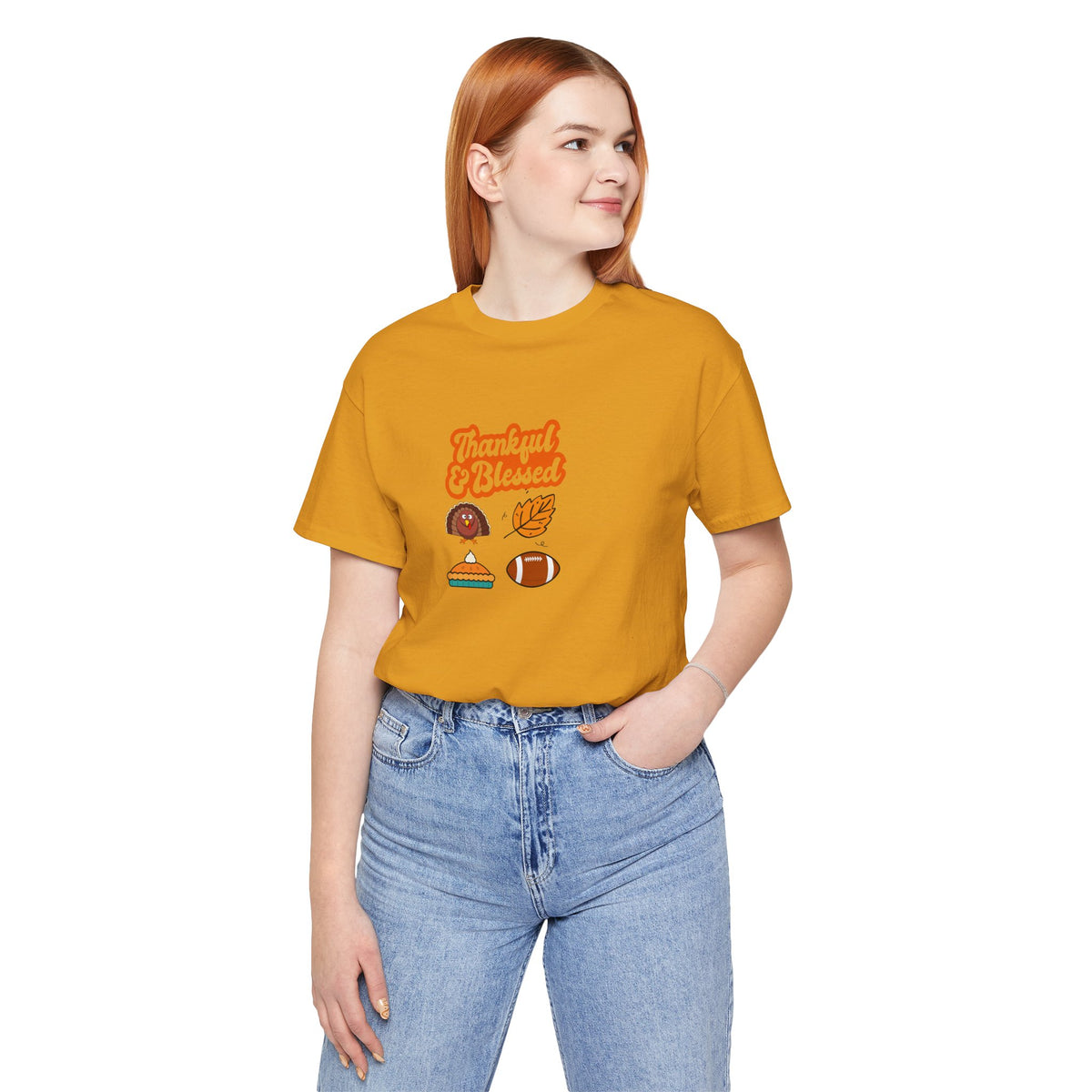 Thankful & Blessed Thanksgiving T-Shirt