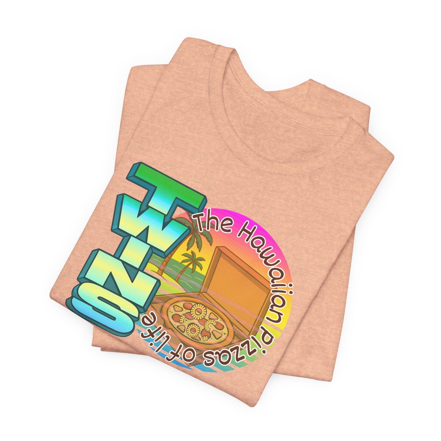 Hawaiian Pizza- Twin Dad Beach T-Shirt — Vintage 90's Style Tee
