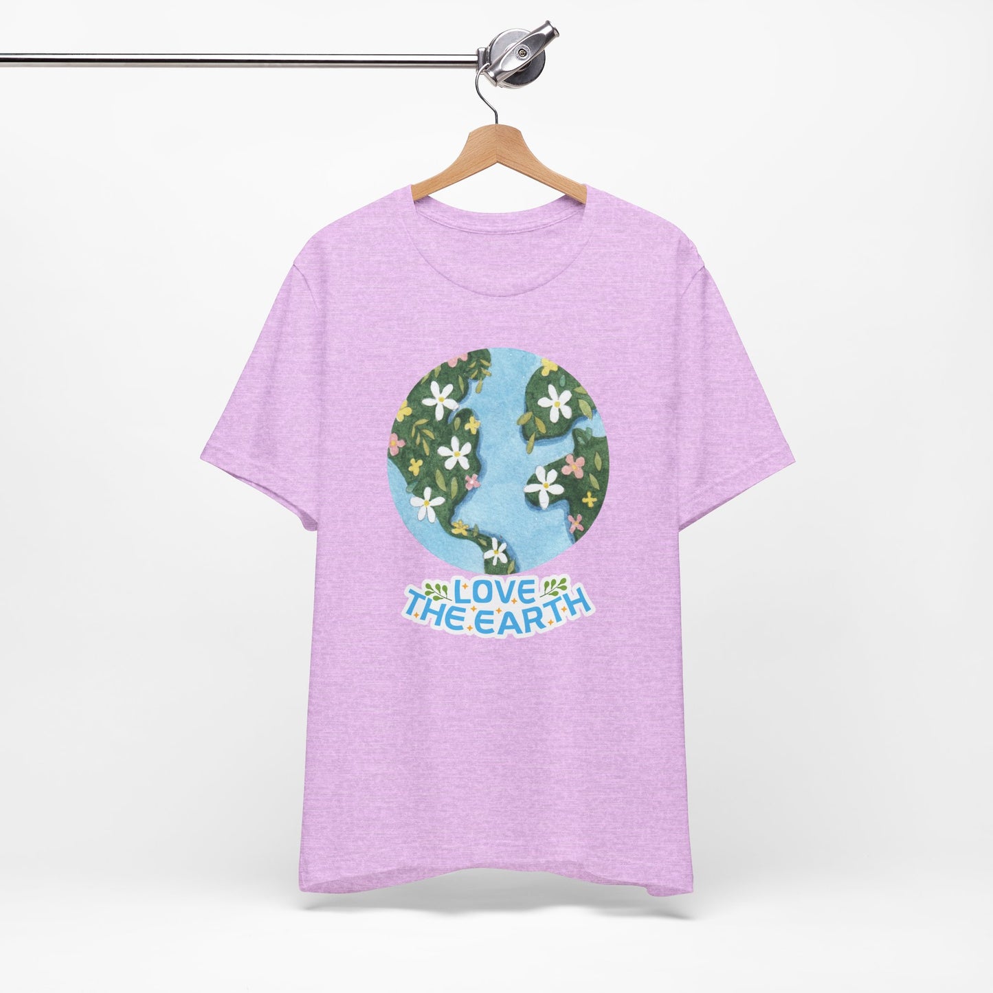 Love The Earth Floral Globe Tee — Eco-Friendly Earth Day T-Shirt