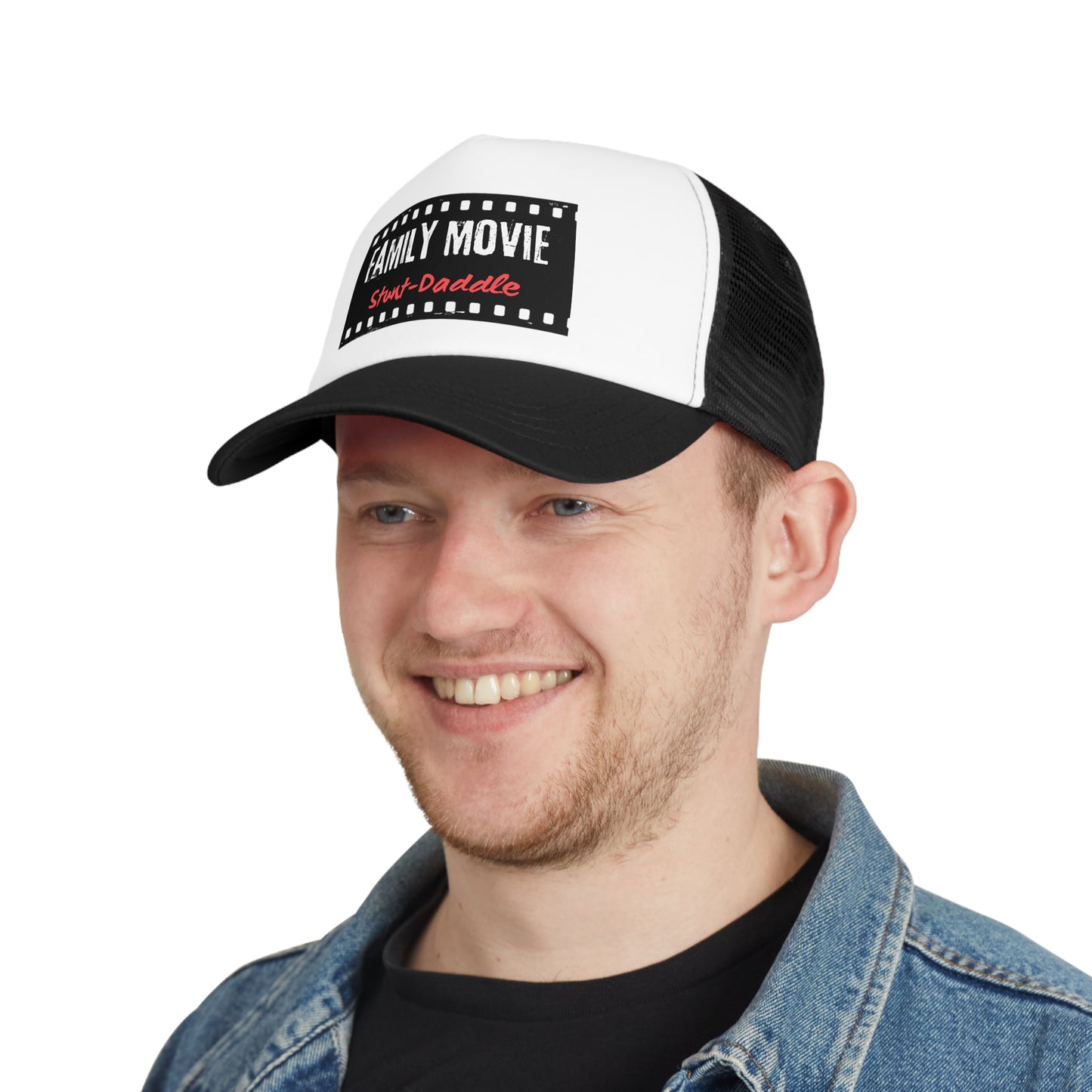 "Family Movie Stunt-Daddle" Mesh Cap - Fun & Trendy Hat for Family Events & Film Lovers