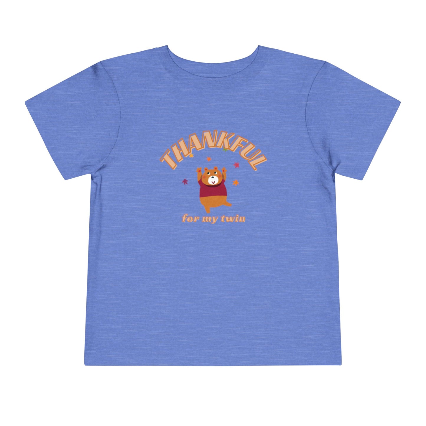 Thankful for my Twin Thanksgiving Autumn Toddler Tee