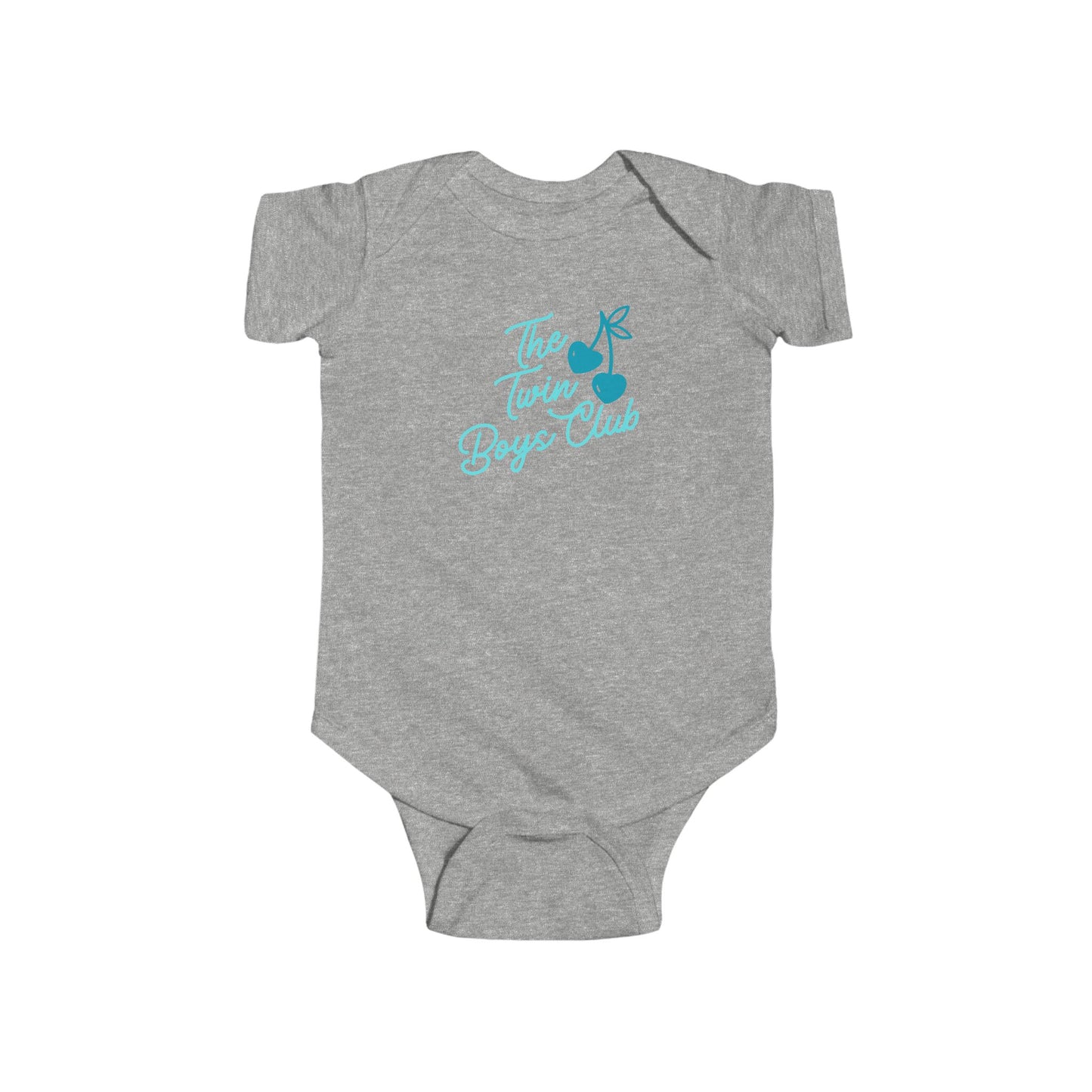 The Twin Boys Club Infant Bodysuit — Cute Twin Baby Announcement Onesie
