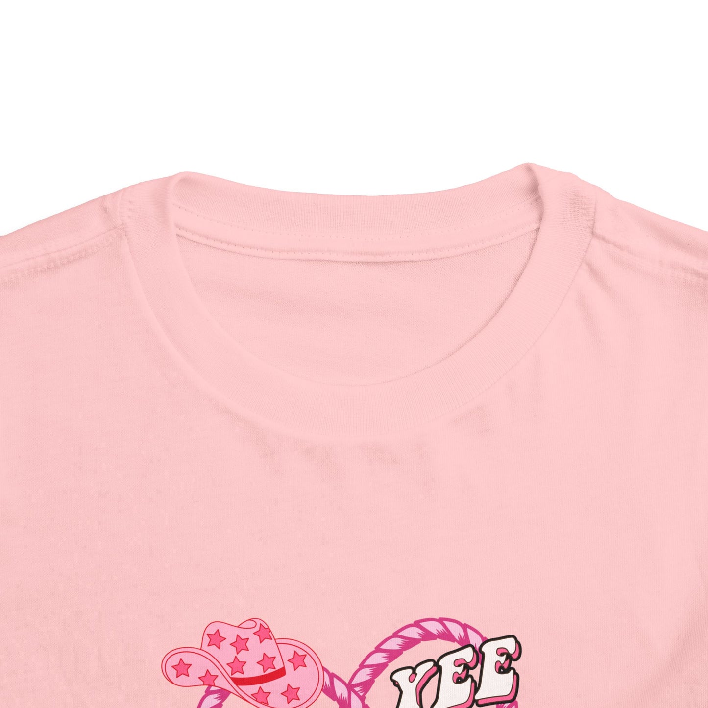 Twin Toddler Tee — 'Yee Haw Country Music Twincess' Pink Western Cowgirl Graphic