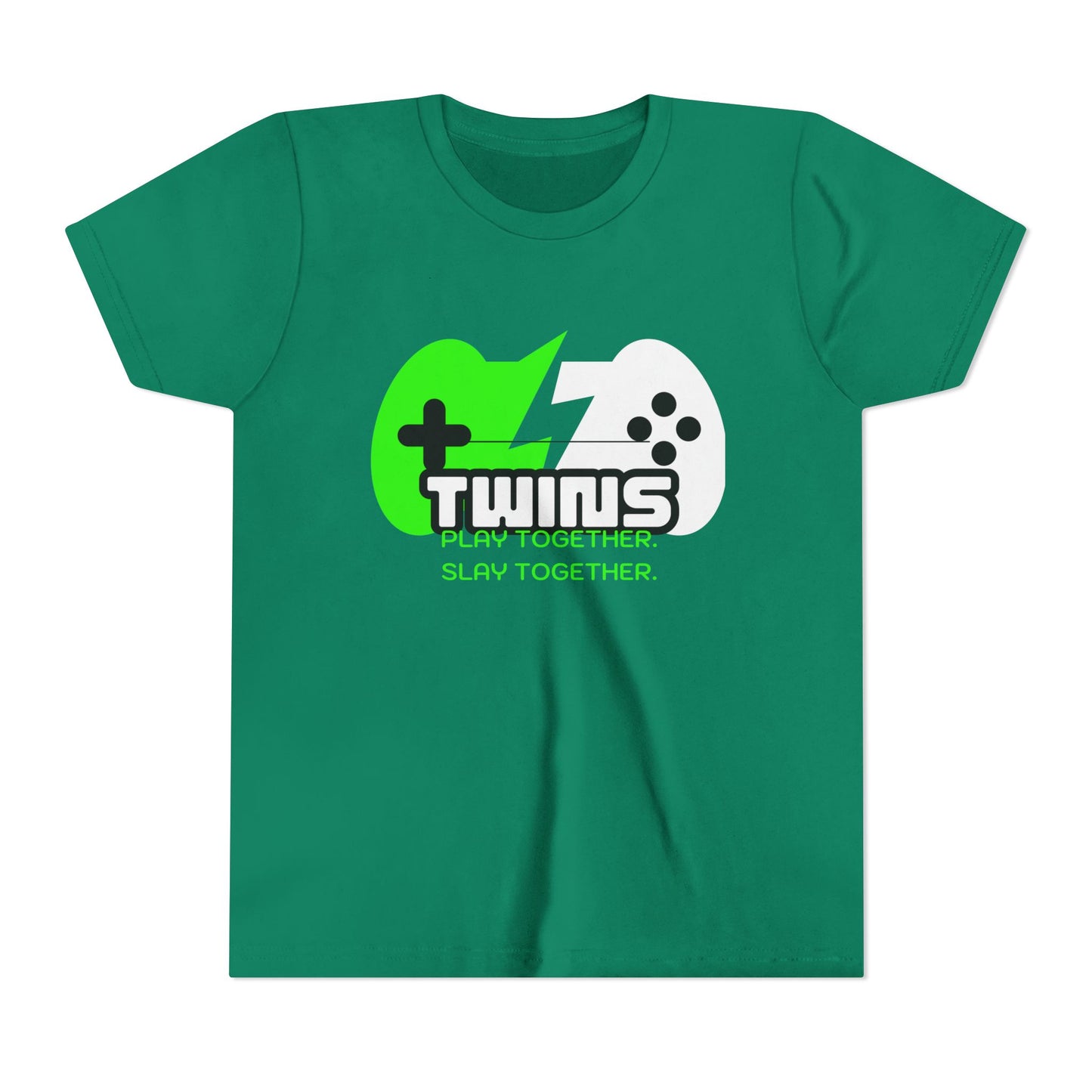 Teen Twins Gaming Tee — "Twins: Play Together, Slay Together"