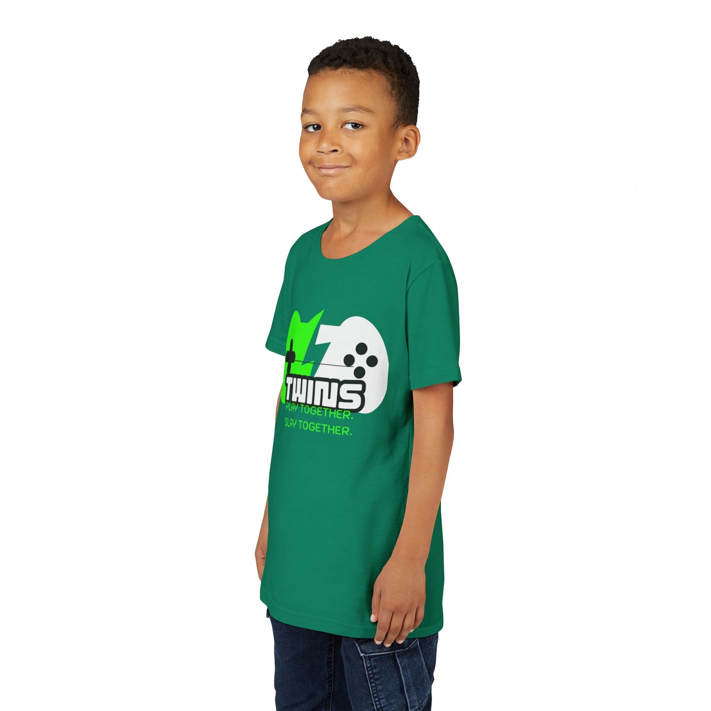 Teen Twins Gaming Tee — "Twins: Play Together, Slay Together"