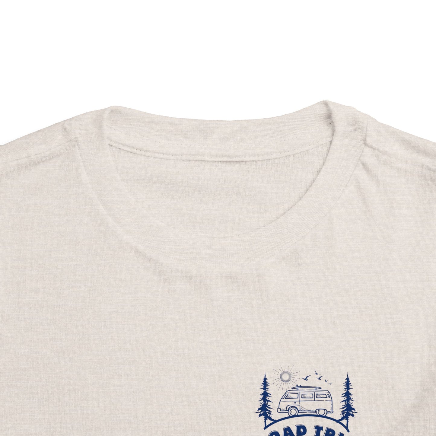 Toddler Triplet Shirt — 'Road Trip' Camper Van Graphic-Front and Back Designs