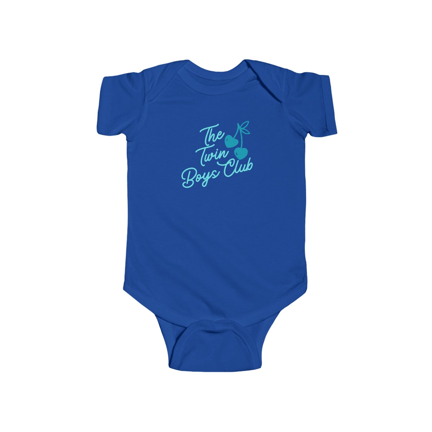The Twin Boys Club Infant Bodysuit — Cute Twin Baby Announcement Onesie