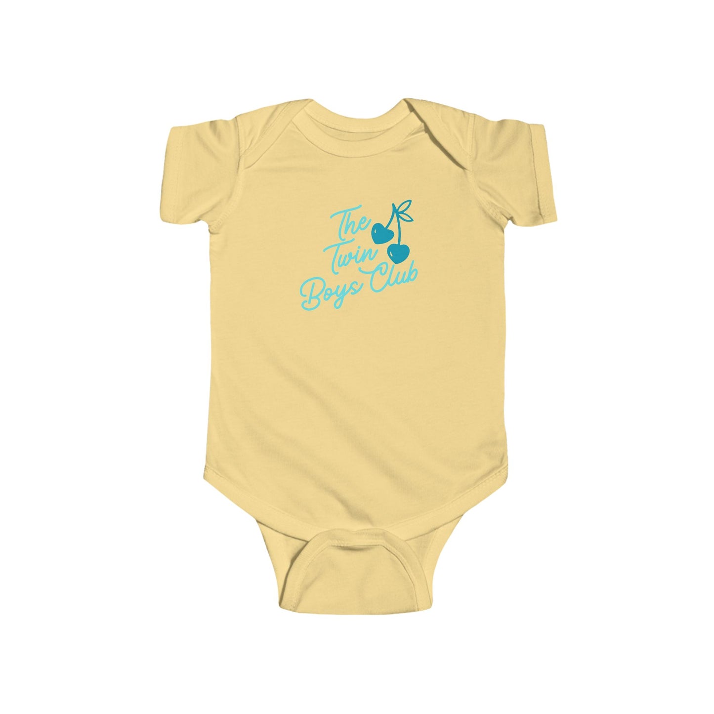 The Twin Boys Club Infant Bodysuit — Cute Twin Baby Announcement Onesie