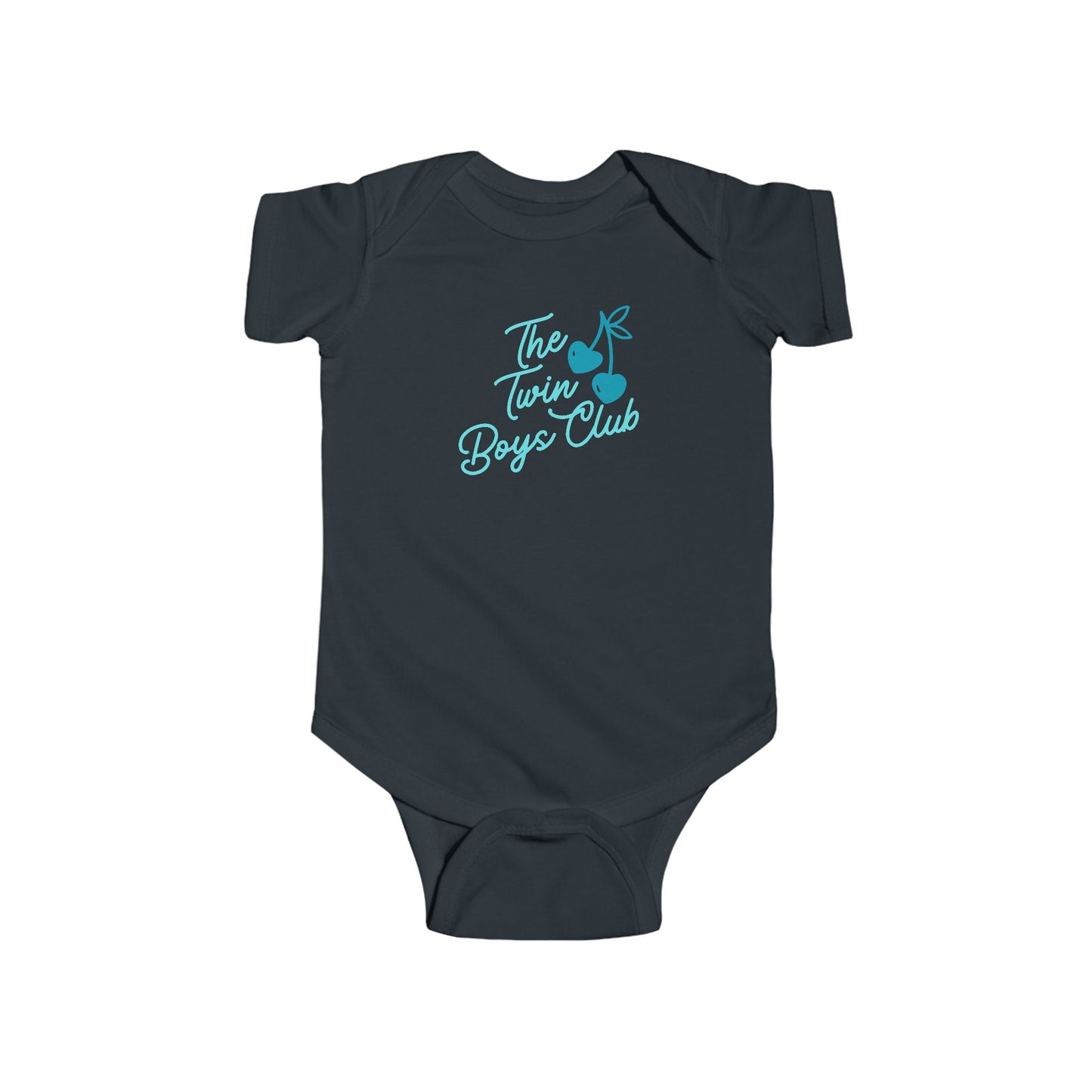 The Twin Boys Club Infant Bodysuit — Cute Twin Baby Announcement Onesie