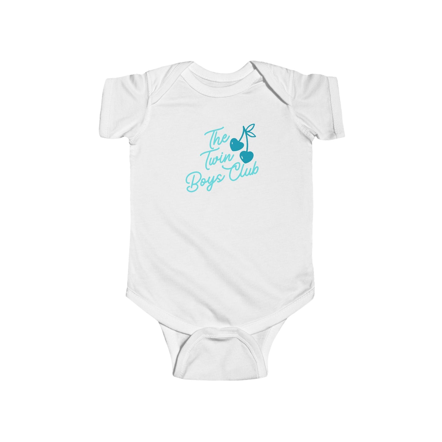 The Twin Boys Club Infant Bodysuit — Cute Twin Baby Announcement Onesie
