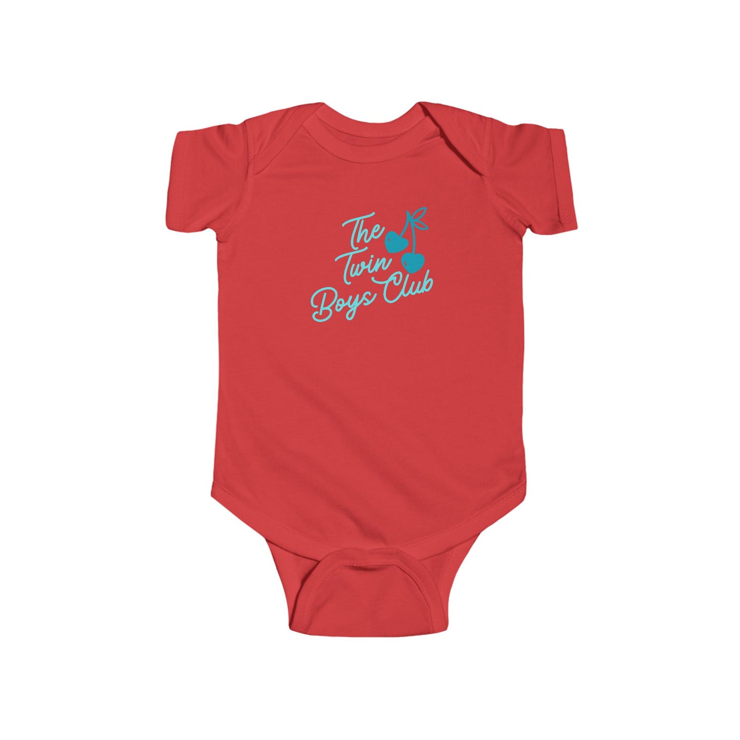 The Twin Boys Club Infant Bodysuit — Cute Twin Baby Announcement Onesie