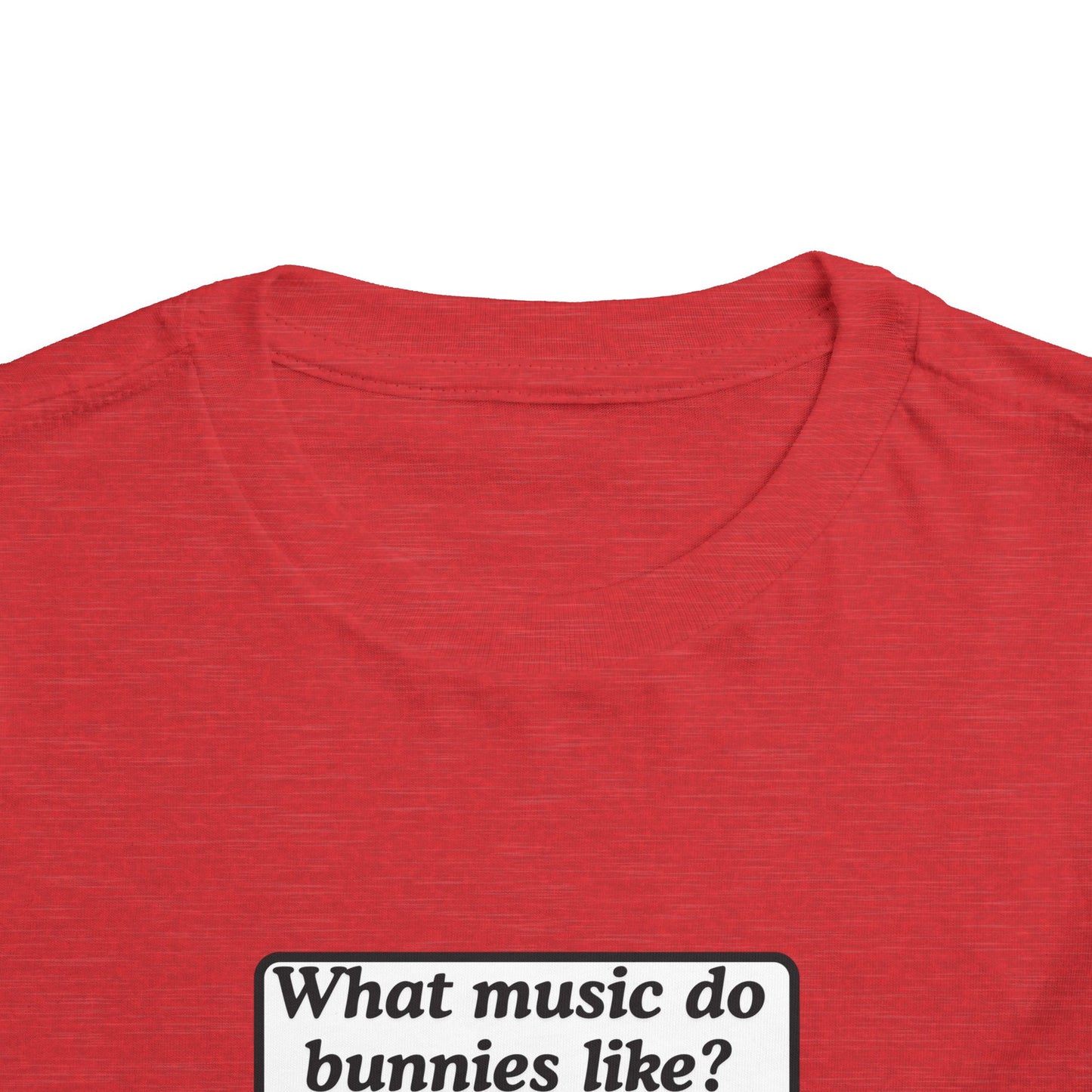 Twin Toddler Tee — "What music do bunnies like?" Easter Joke Set