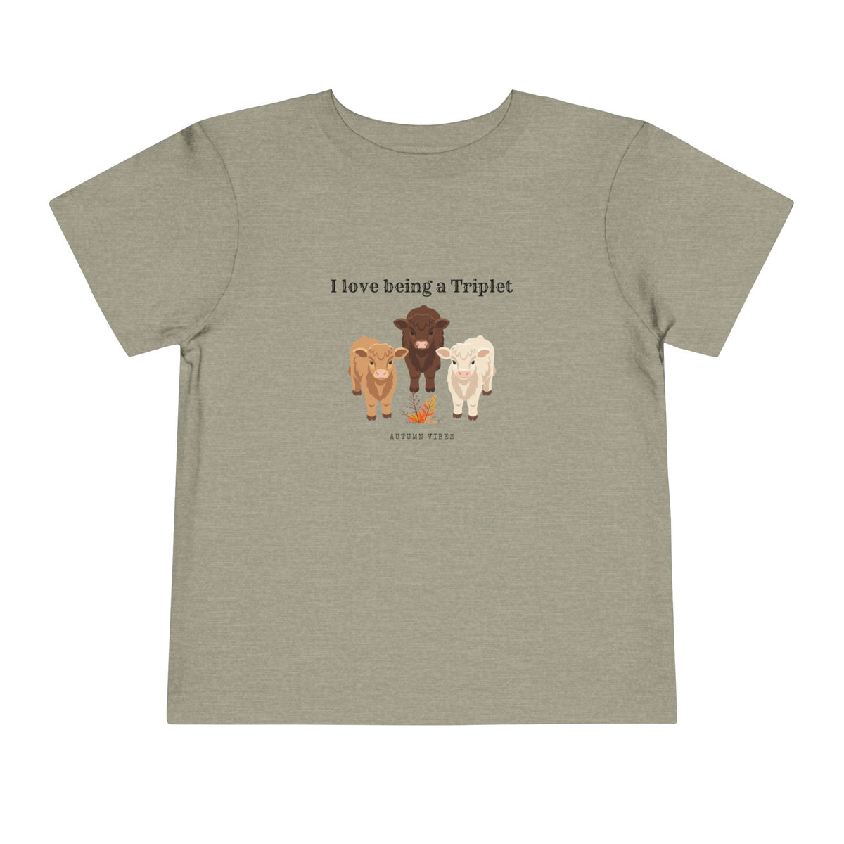 I Love Being a Triplet Toddler Tee – Cute Matching Sibling Autumn Shirt