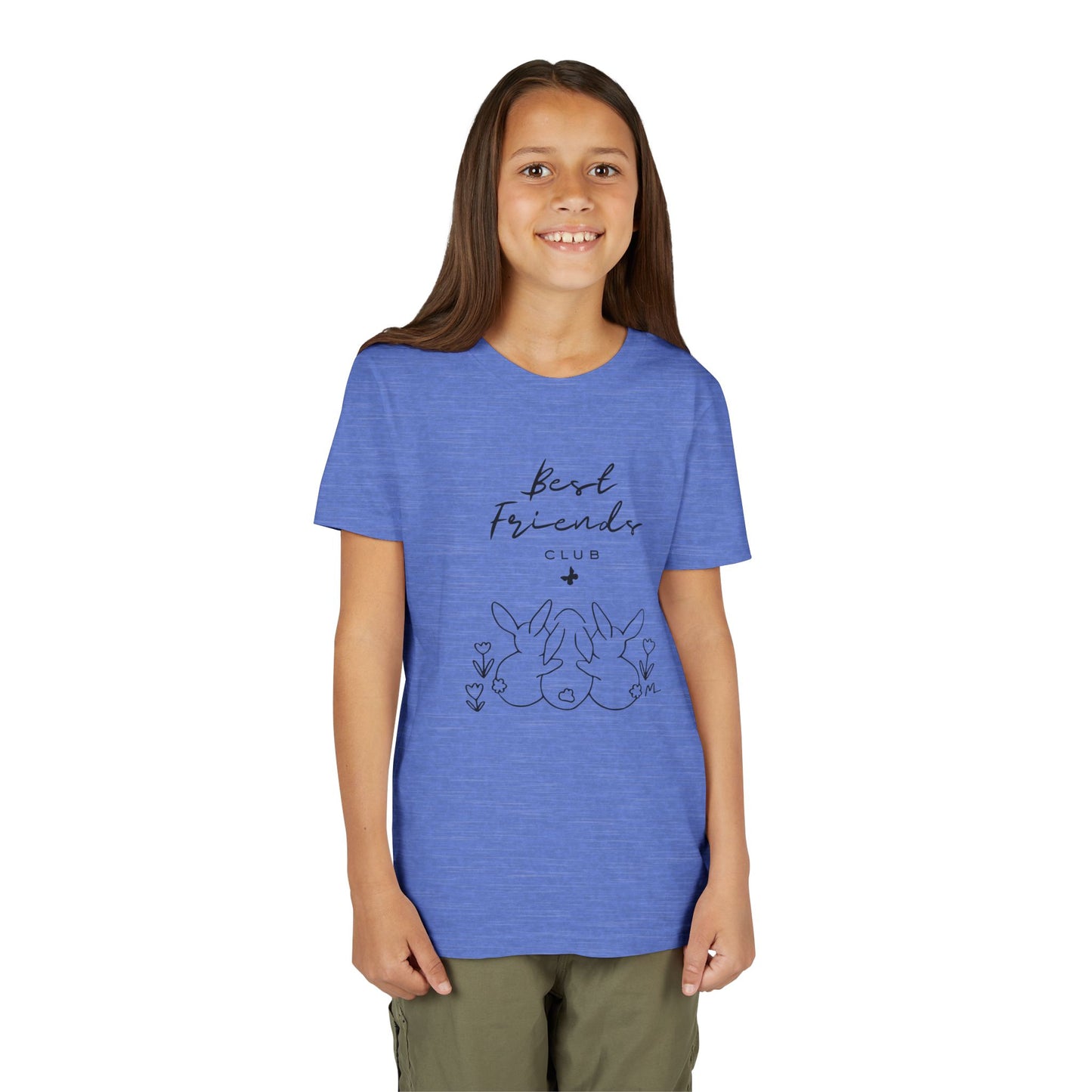 Young Adult Tee - "Best Friends" Bunny Trio Kids Graphic Shirt