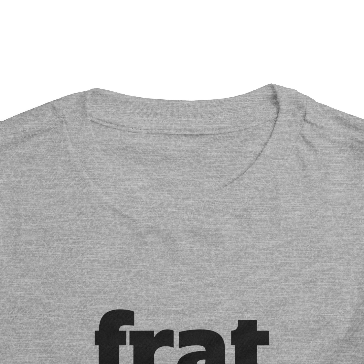 Fraternal Twin- Frat Girl- Toddler Tee — "frat girl" Front with "Time to Party" Back Graphic