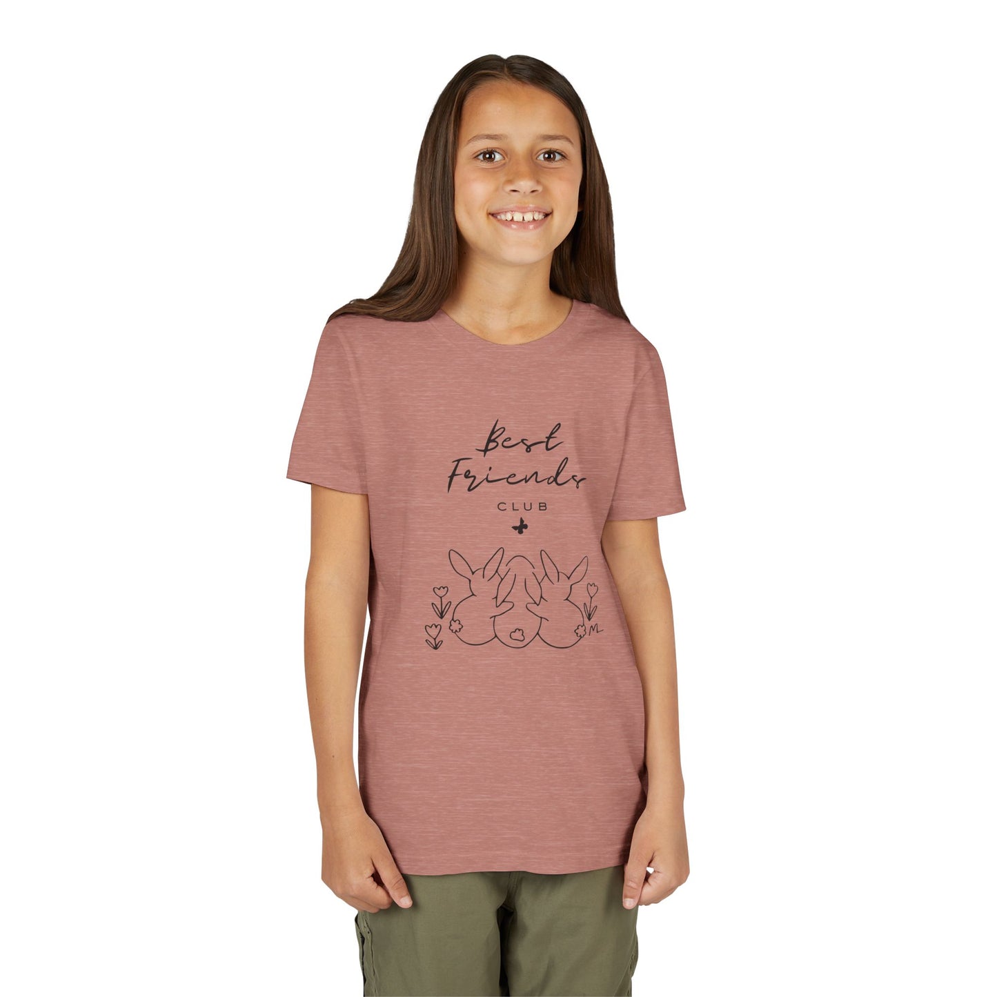 Young Adult Tee - "Best Friends" Bunny Trio Kids Graphic Shirt