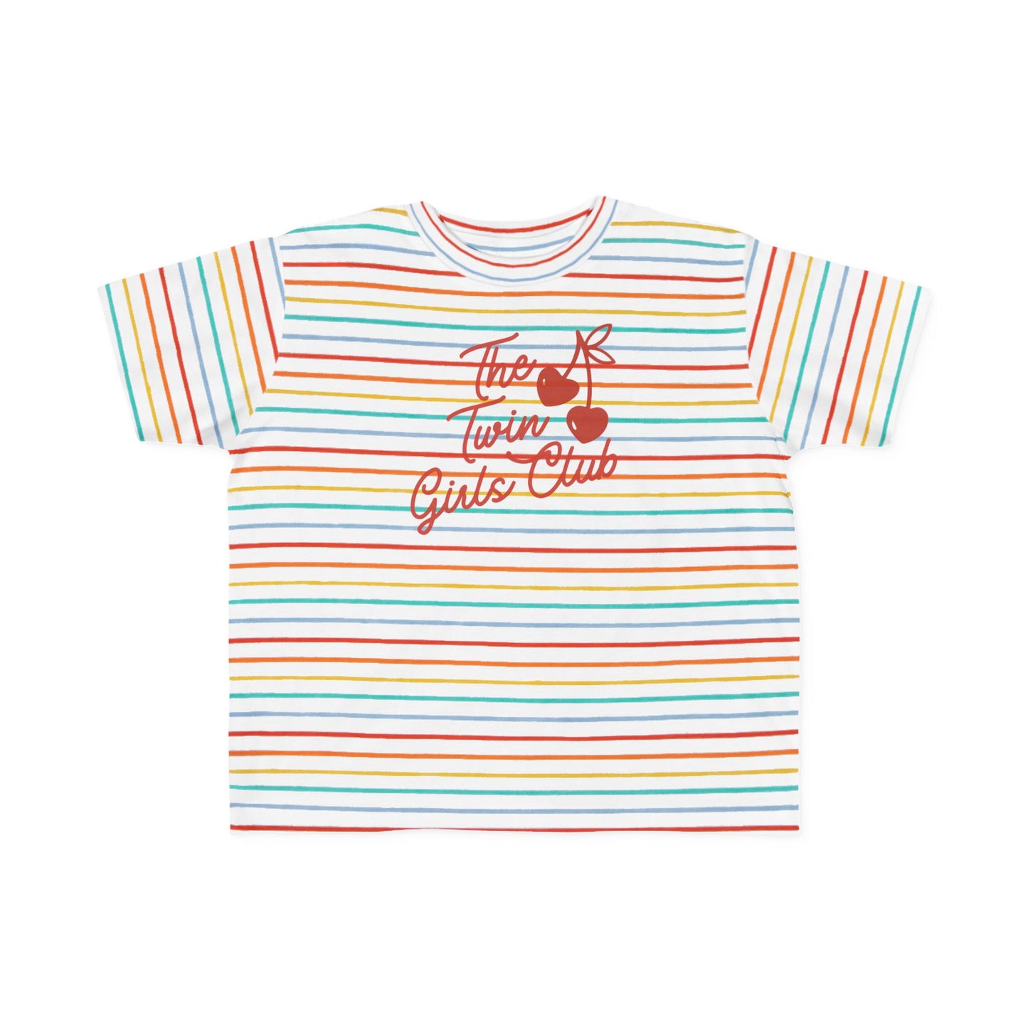 The Twin Girls Club- Twin Toddler/Infant- Cherry Graphic Kids Shirt