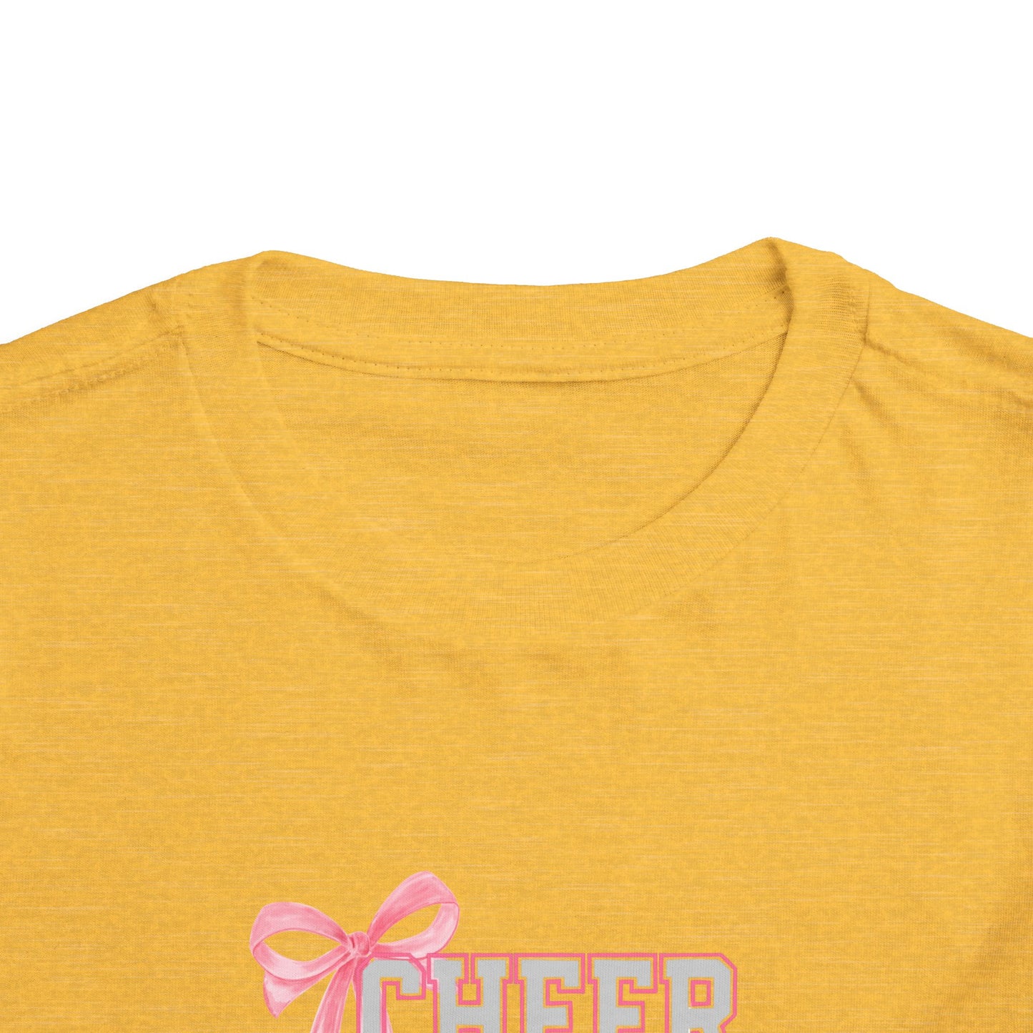 Toddler Tee - "Cheer Twins" Pink Bow Graphic