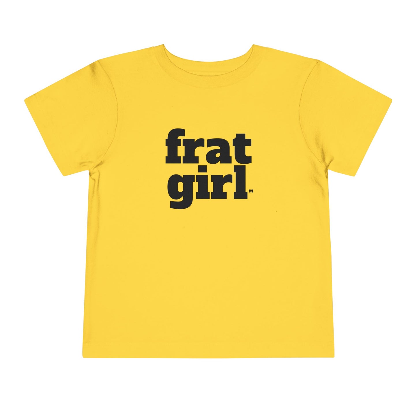 Fraternal Twin- Frat Girl- Toddler Tee — "frat girl" Front with "Time to Party" Back Graphic