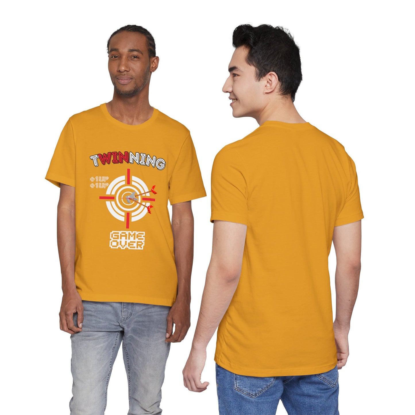 Twin Dad Tee — Retro Arcade Gamer T-Shirt