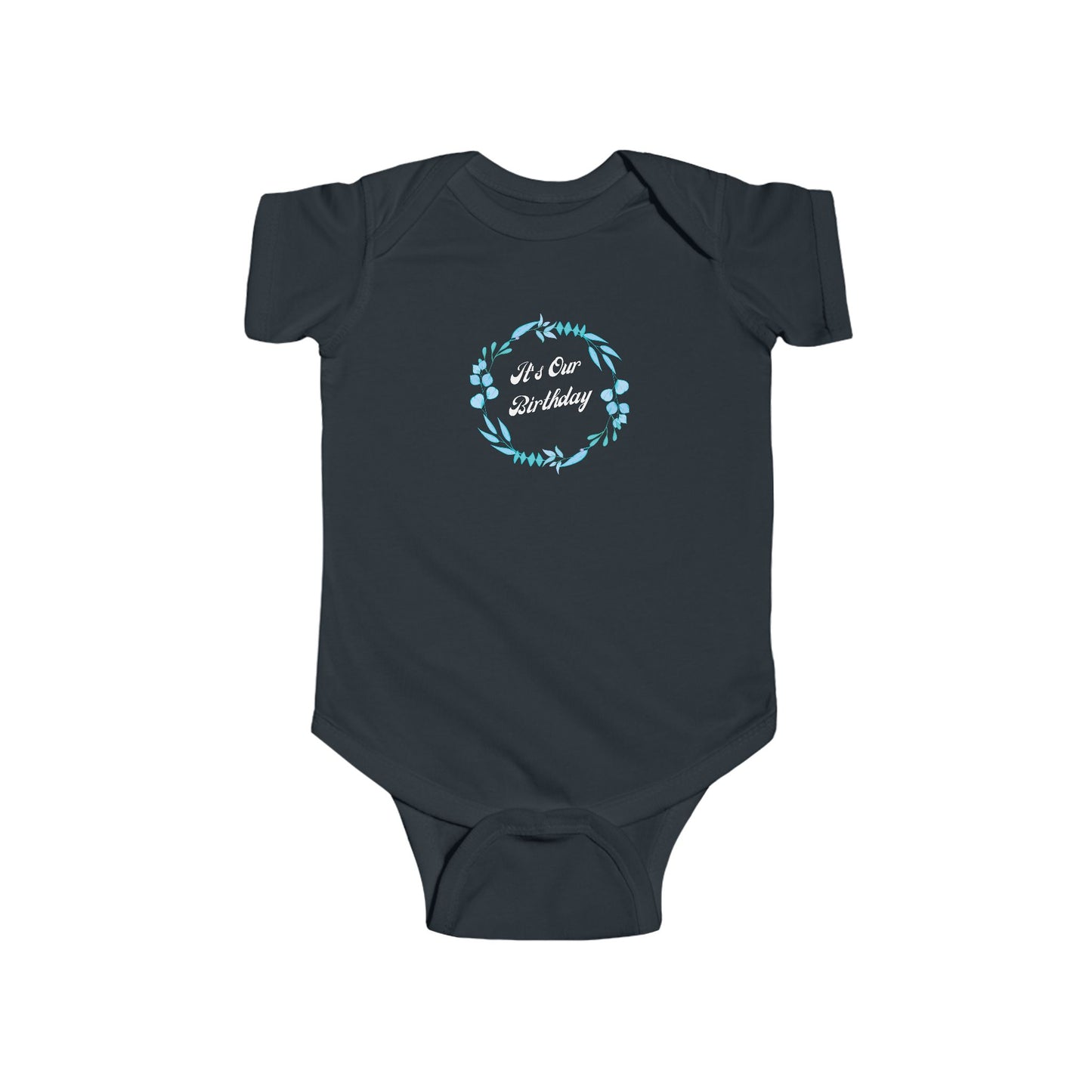 twin/ triplet/ quad matching outfits- "It's Our Birthday" Blue Design