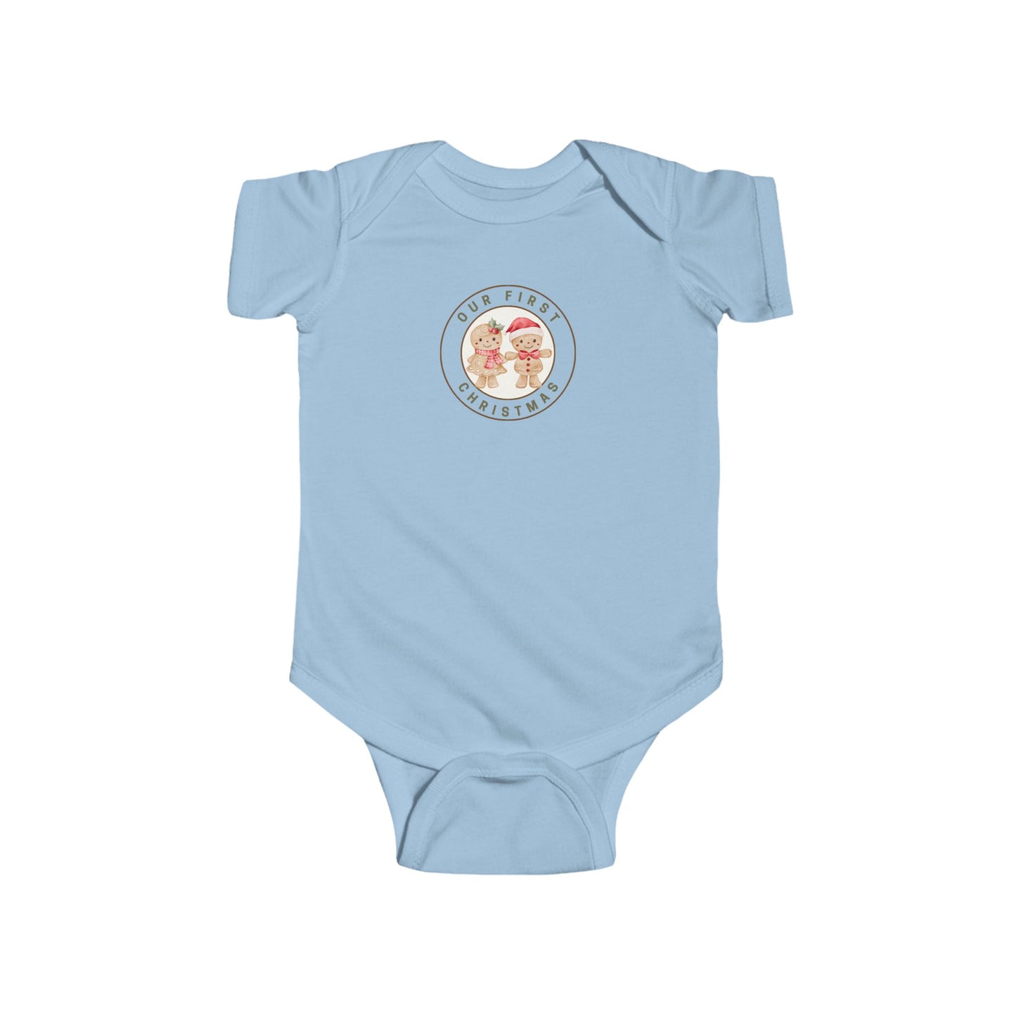 Twin Girl and Boy- Our First Christmas Infant Bodysuit - Baby Holiday Keepsake