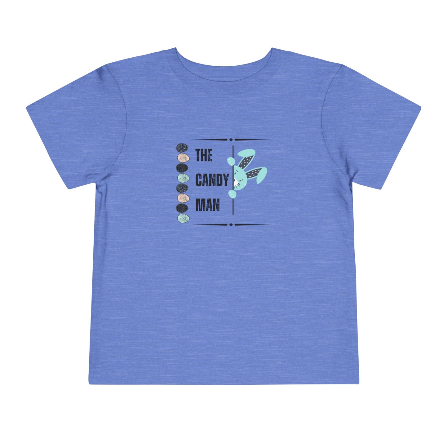 Toddler Tee — "The Candy Man" Cute Easter Bunny Candy Graphic Shirt