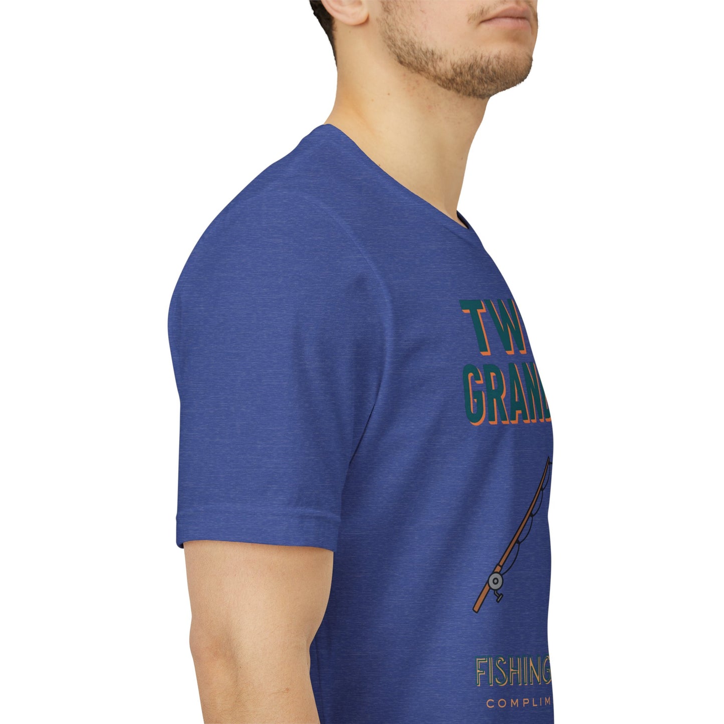 Twin Grandpa Fishing Tee — "Fishing For compliments" Grandfather Gift