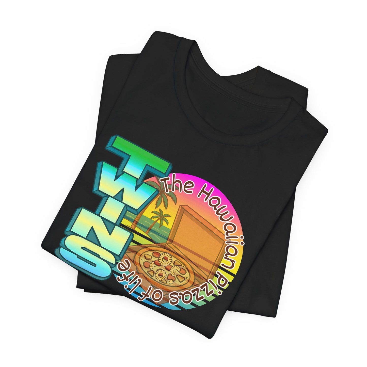 Hawaiian Pizza- Twin Dad Beach T-Shirt — Vintage 90's Style Tee