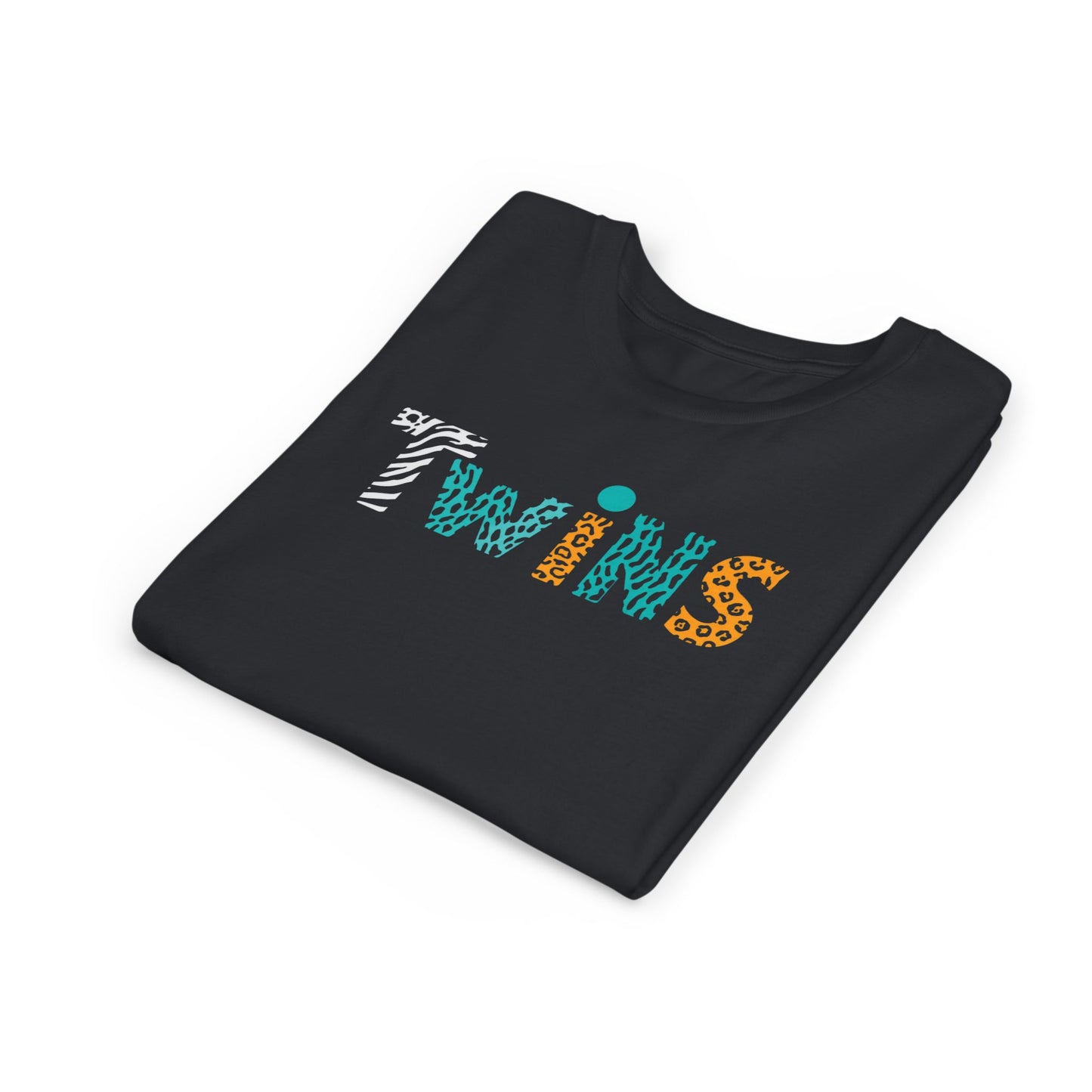 Teen/Pre-Teen "Twins" - Colorful Animal Print Kids T-Shirt