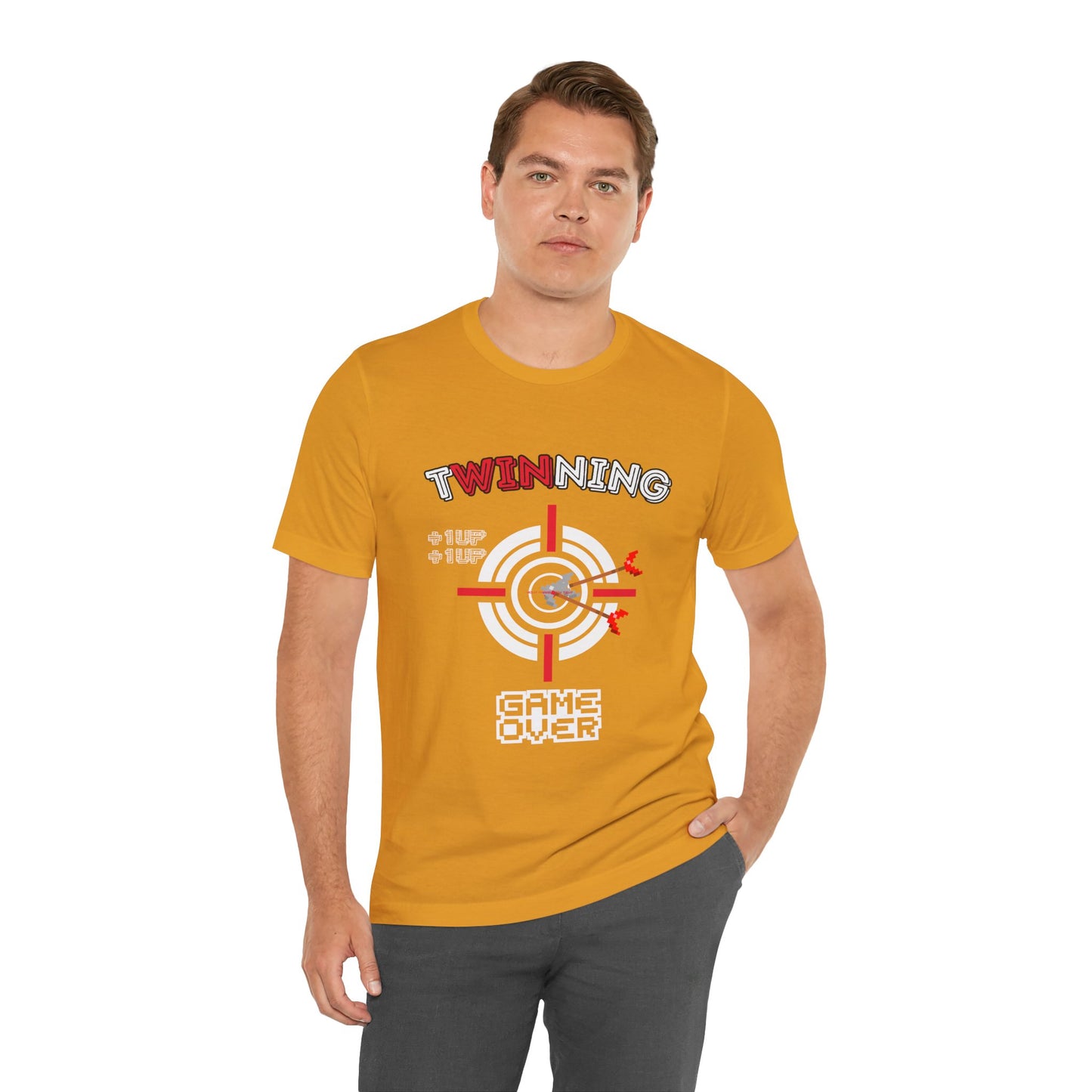 Twin Dad Tee — Retro Arcade Gamer T-Shirt