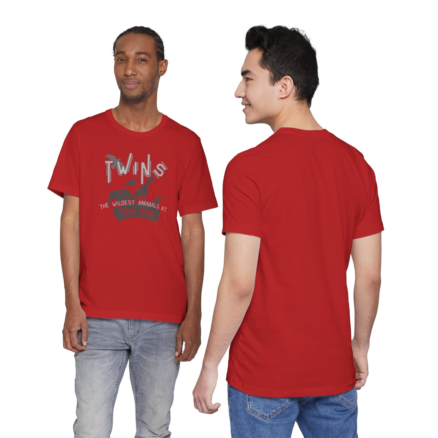 Twins Zoo T-Shirt — 'The Wildest Animals at the Zoo' Graphic Tee