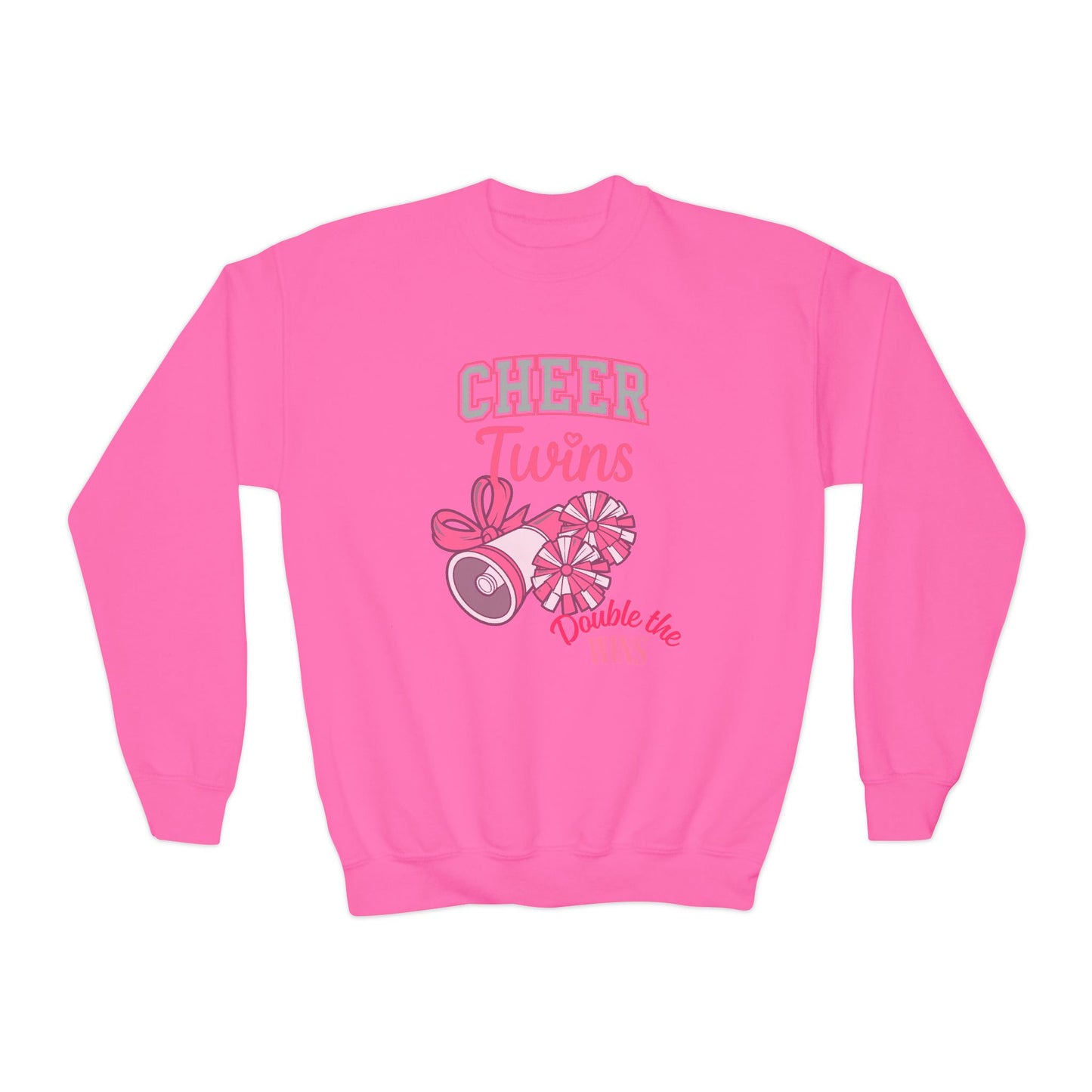 Cheer Twins -Sweatshirt — 'Double the Wins'