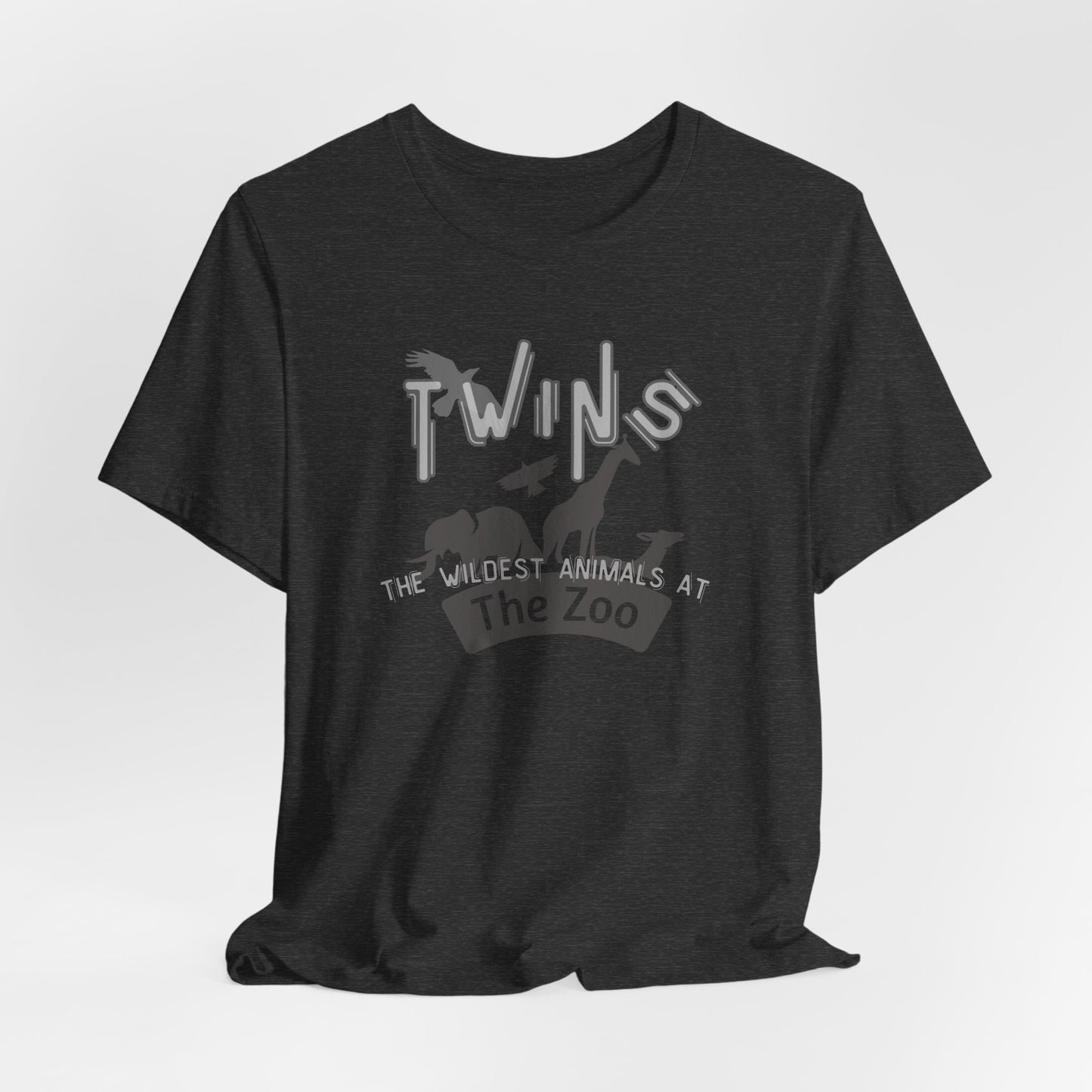 Twins Zoo T-Shirt — 'The Wildest Animals at the Zoo' Graphic Tee