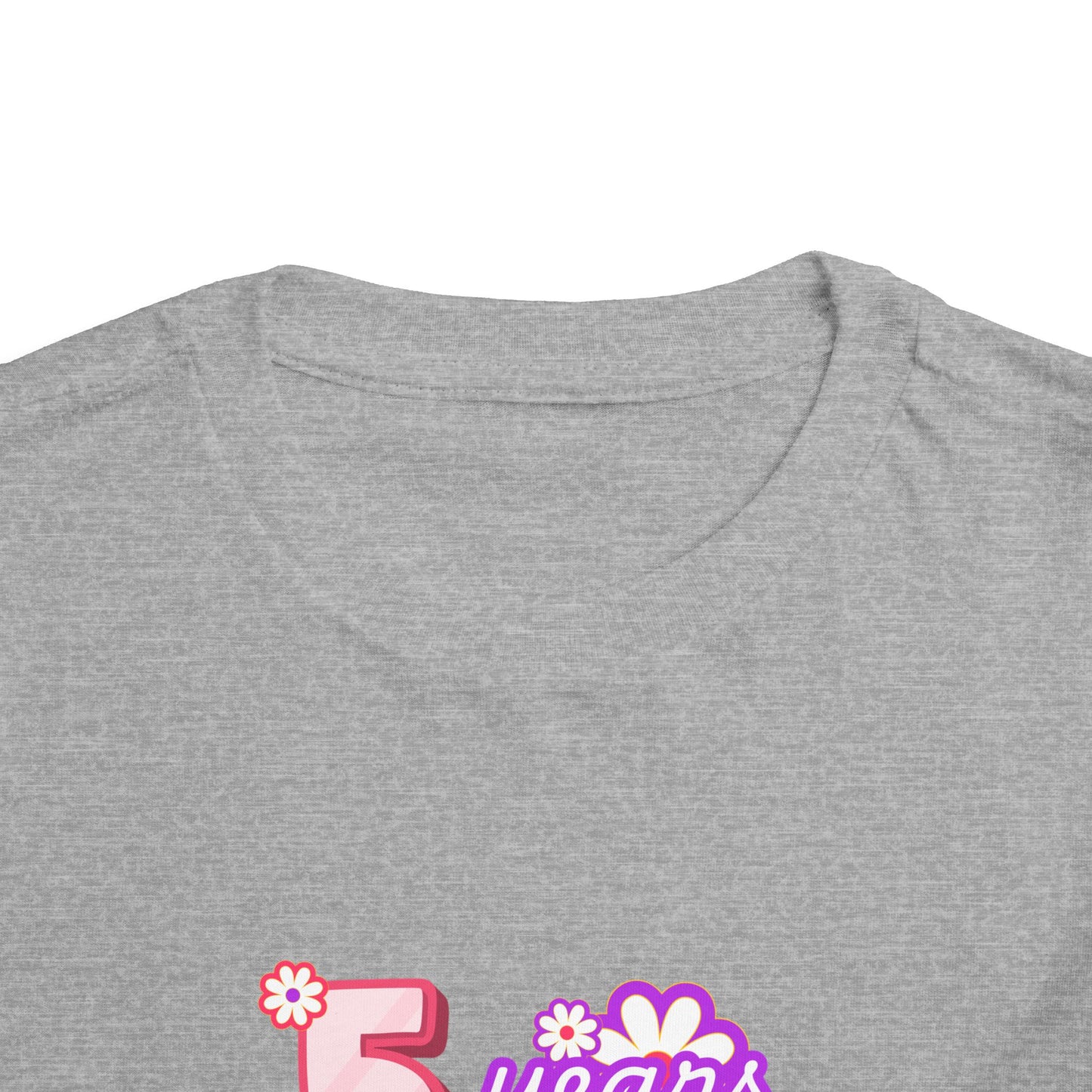 5th Birthday Tee — "5 Years of Awesomeness" Birthday Shirt (Girls)