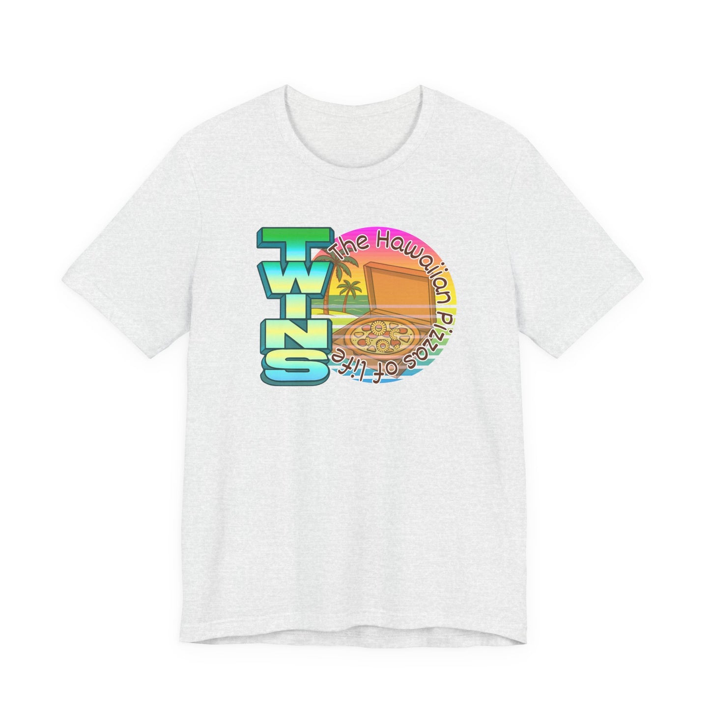 Hawaiian Pizza- Twin Dad Beach T-Shirt — Vintage 90's Style Tee