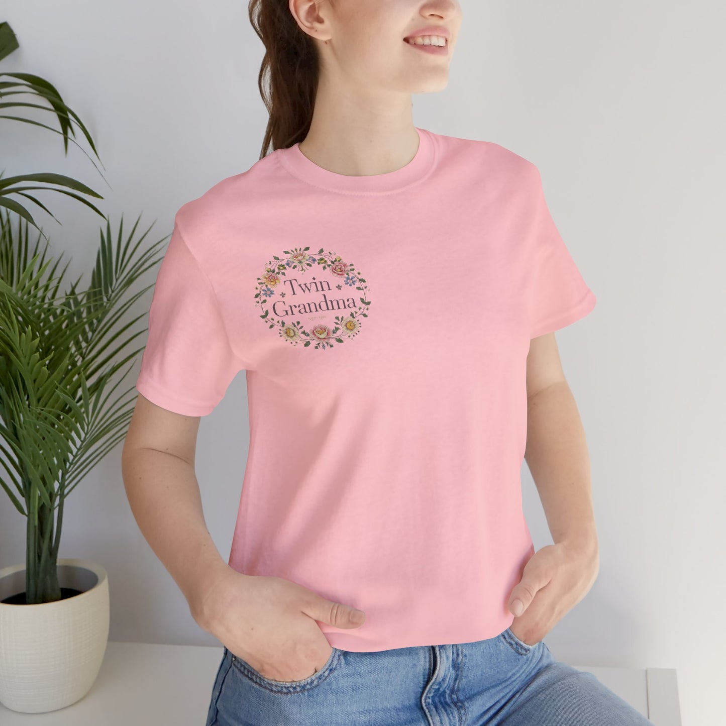 Twin Grandma Floral Tee — Vintage Flower T-Shirt