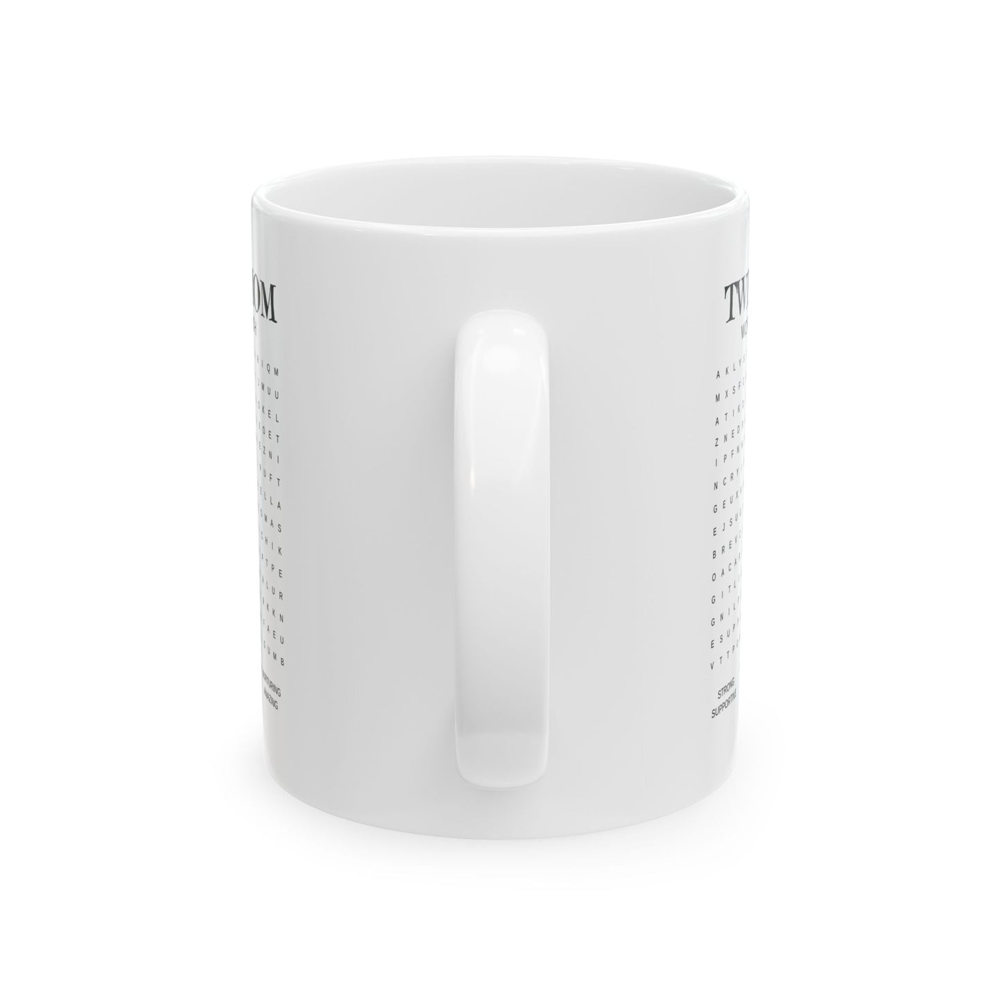 Twin Moms Word search Ceramic Mug