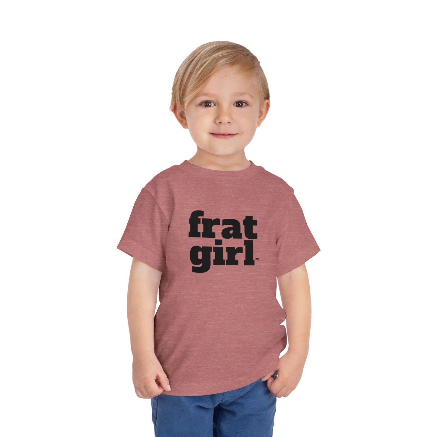 Fraternal Twin- Frat Girl- Toddler Tee — "frat girl" Front with "Time to Party" Back Graphic