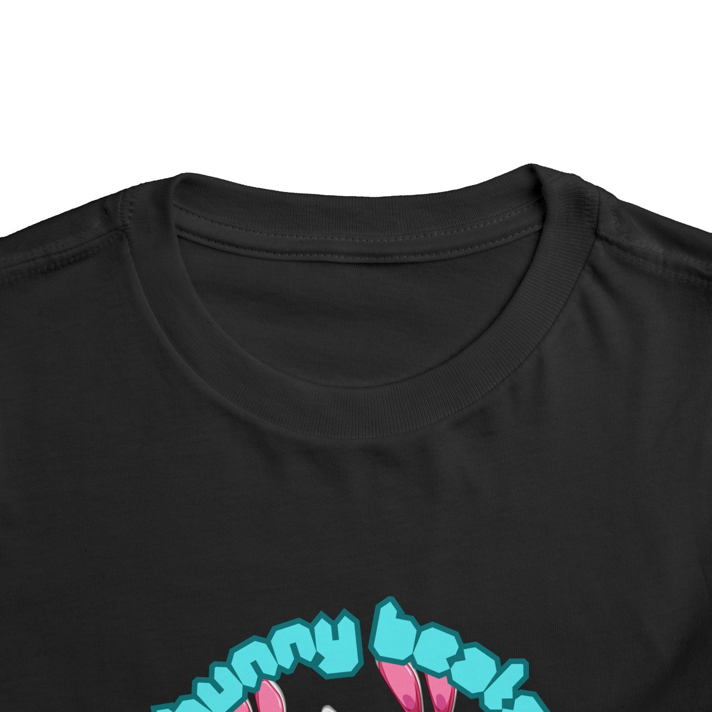 Kids 2-5 years K-Pop Anime Easter Tee - "bunny beats and demon feats" slogan