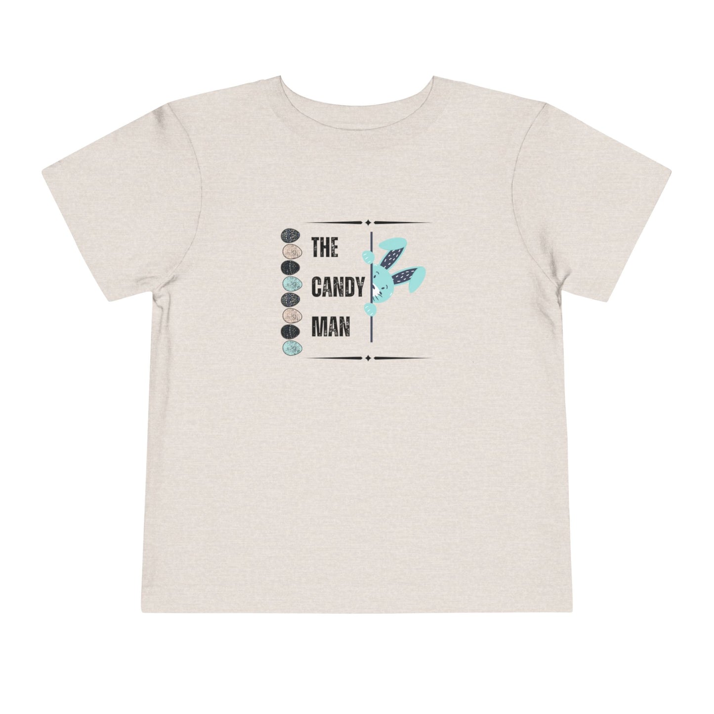 Toddler Tee — "The Candy Man" Cute Easter Bunny Candy Graphic Shirt