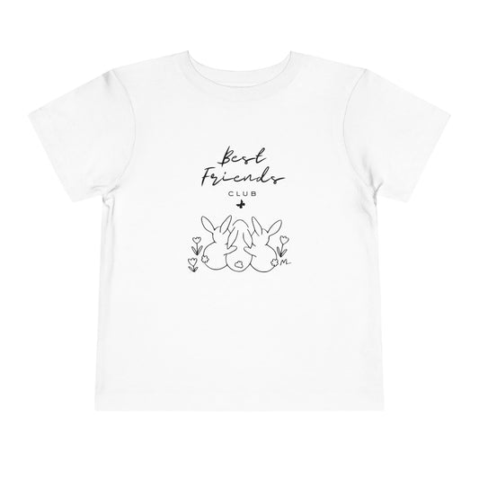 Toddler and Infant Tee — "Best Friends" Bunny Graphic Short Sleeve