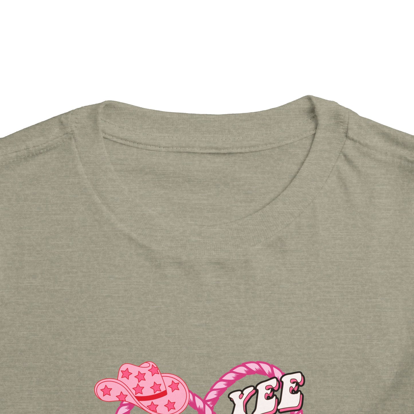 Twin Toddler Tee — 'Yee Haw Country Music Twincess' Pink Western Cowgirl Graphic