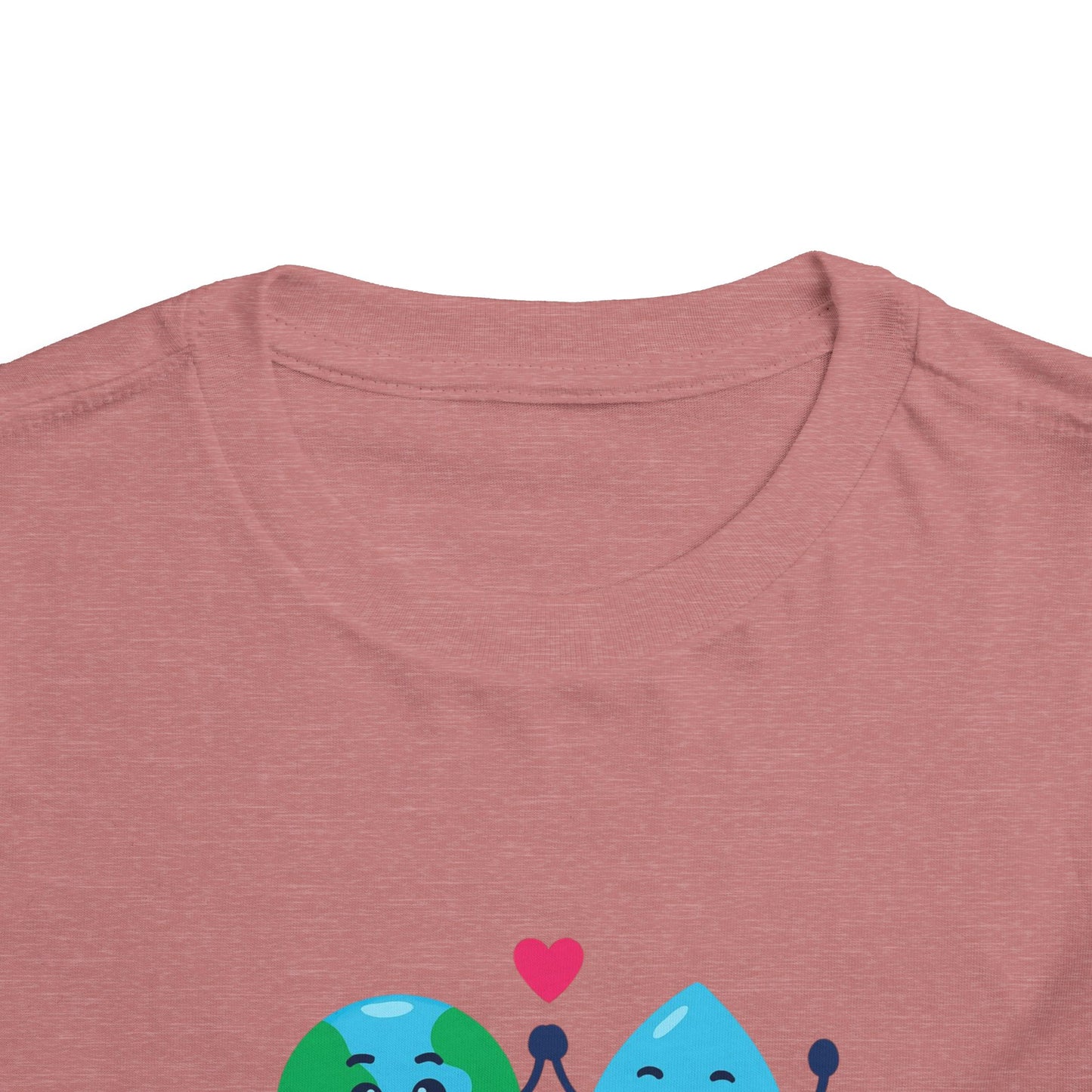 Toddler Tee — "Save the World Together" Earth & Water Cute Eco Kids Shirt