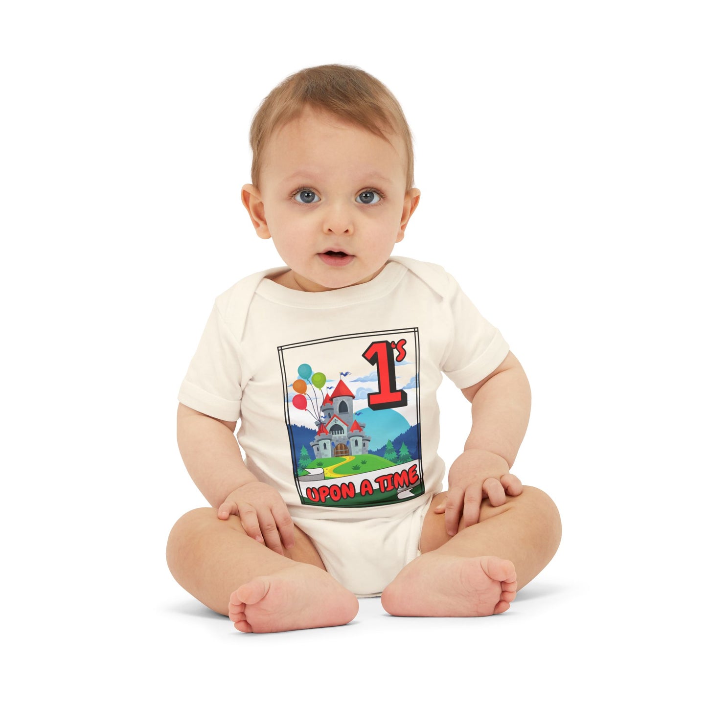 1st Birthday Baby Bodysuit "Once Upon a Time" Adorable Twin/ Triplet Matching Outfits | Infant One Piece | Party Attire