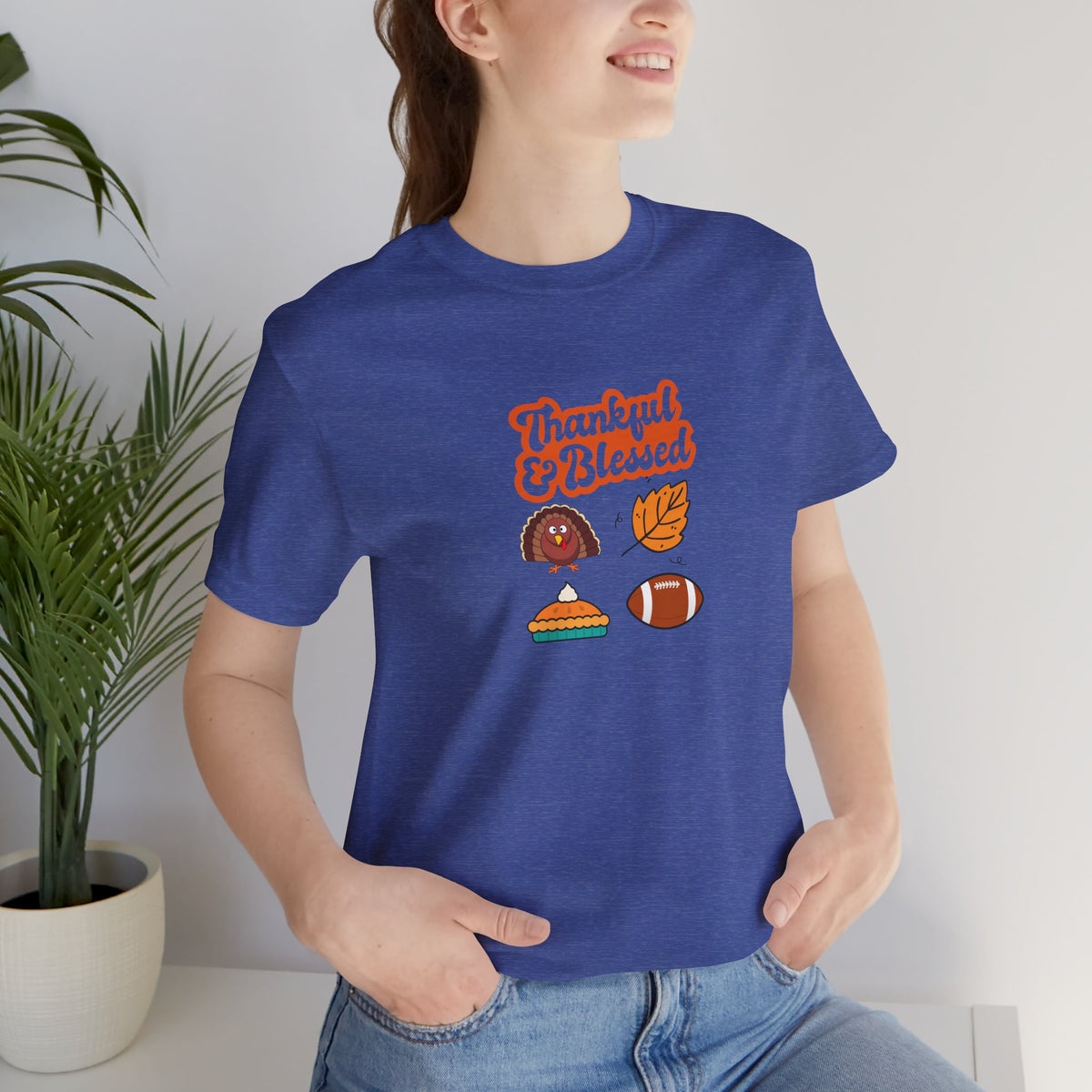 Thankful & Blessed Thanksgiving T-Shirt